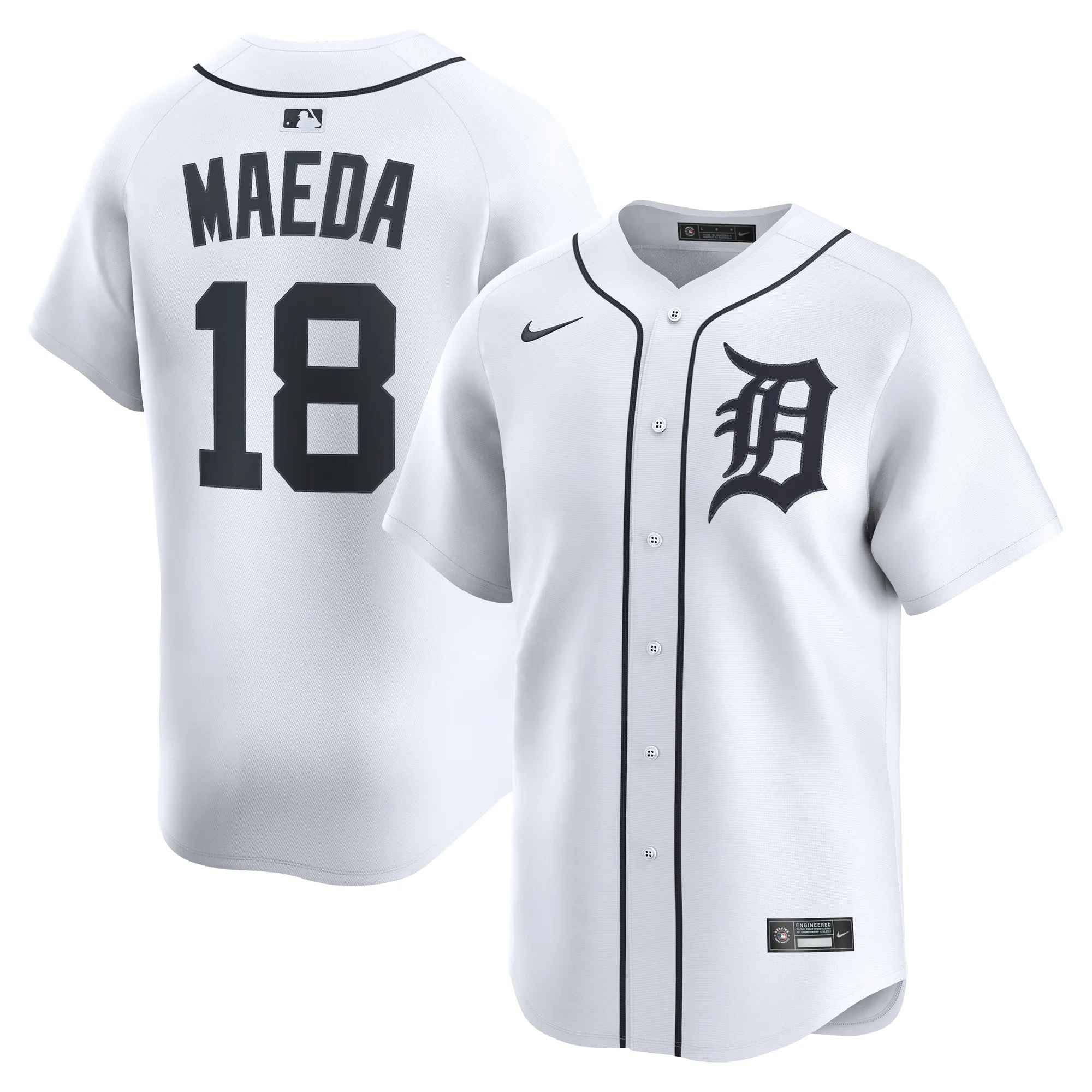 Kenta Maeda Detroit Tigers Nike Home Limited Player Jersey - White