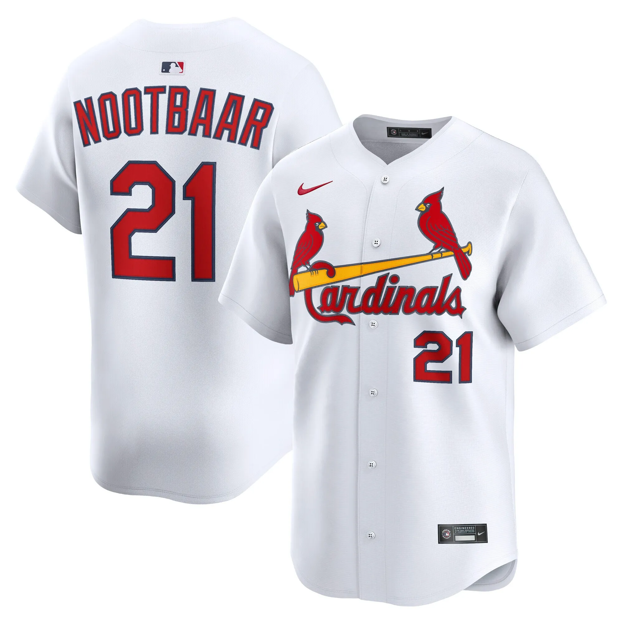 Lars Nootbaar St. Louis Cardinals Nike Home Limited Player Jersey - White