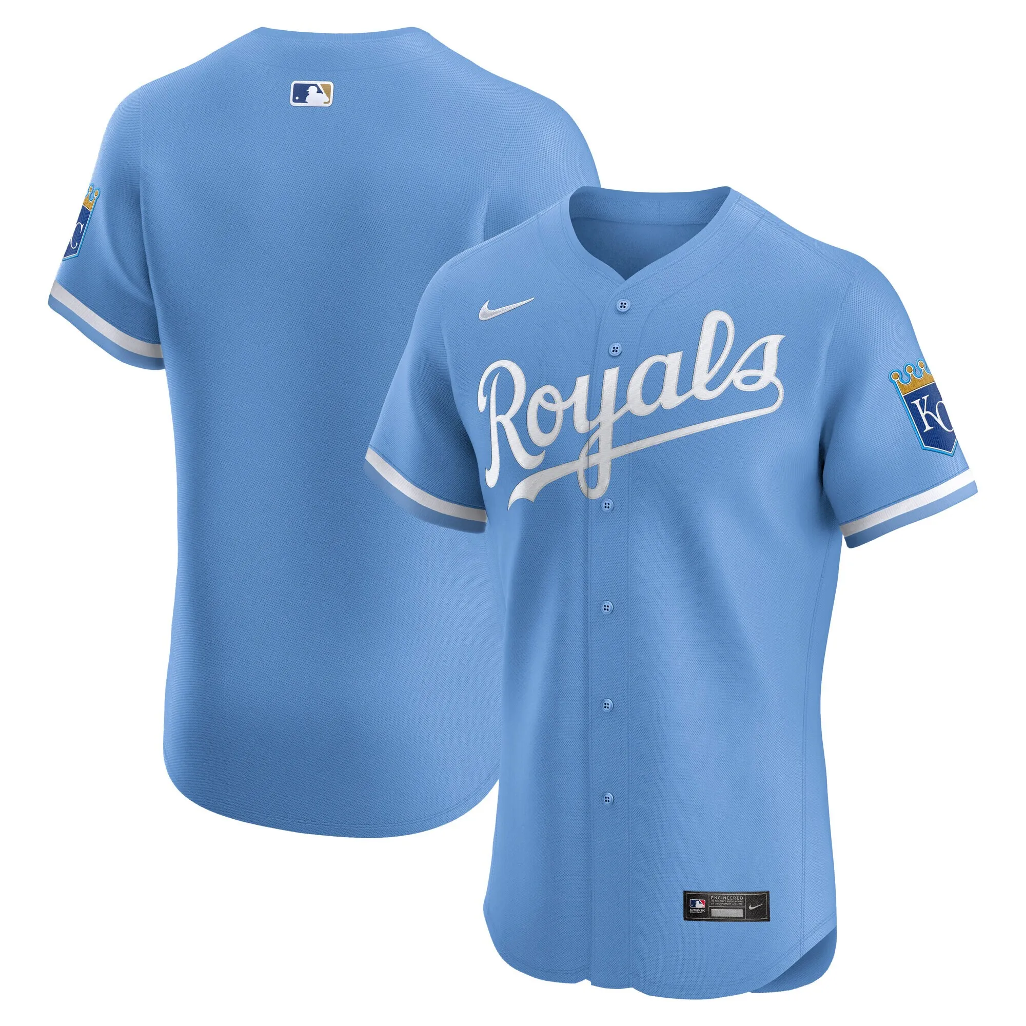 Kansas City Royals Nike Alternate Elite Jersey - Light Blue