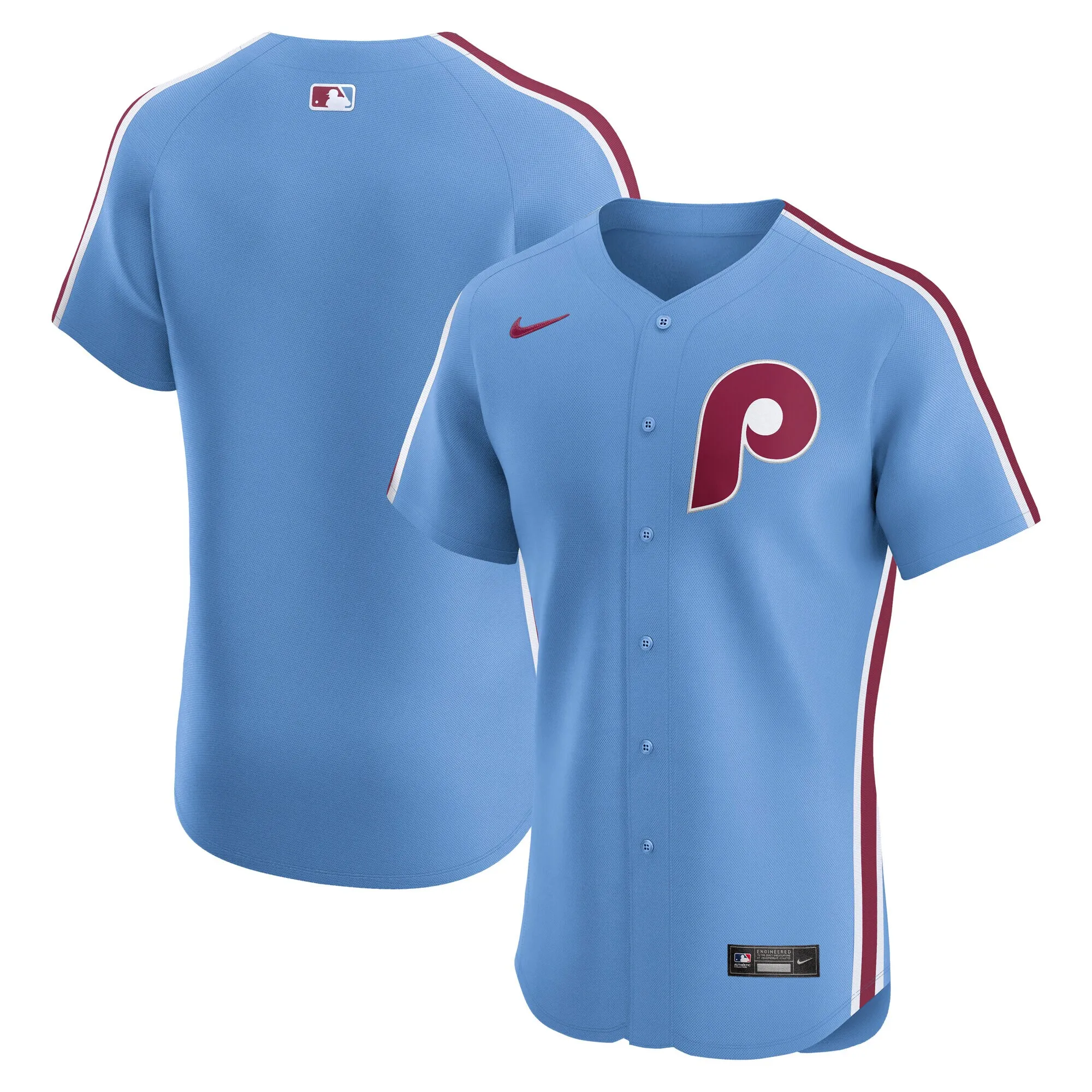 Philadelphia Phillies Nike Alternate Elite Jersey - Light Blue