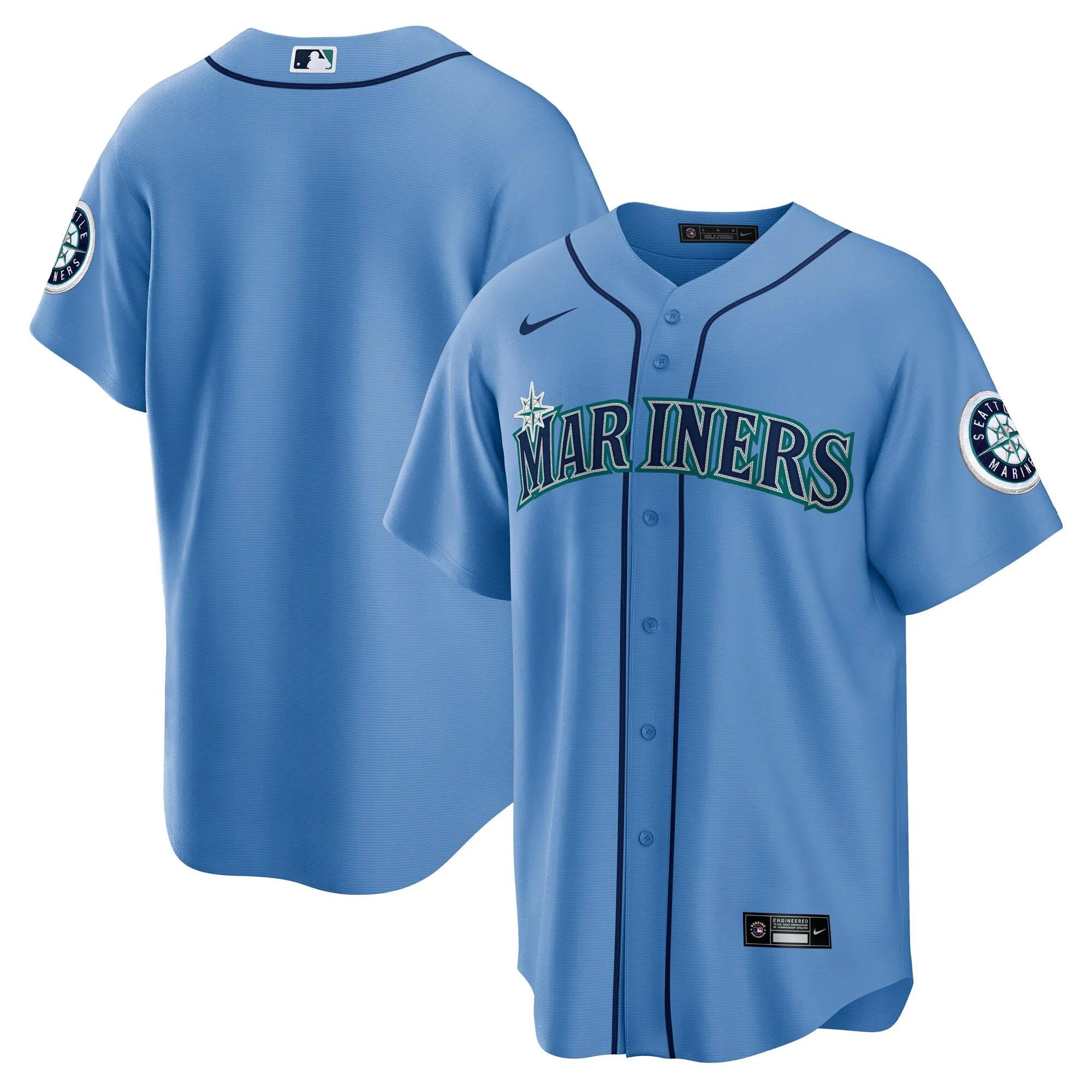 Seattle Mariners Nike Spring Training Replica Team Jersey - Light Blue
