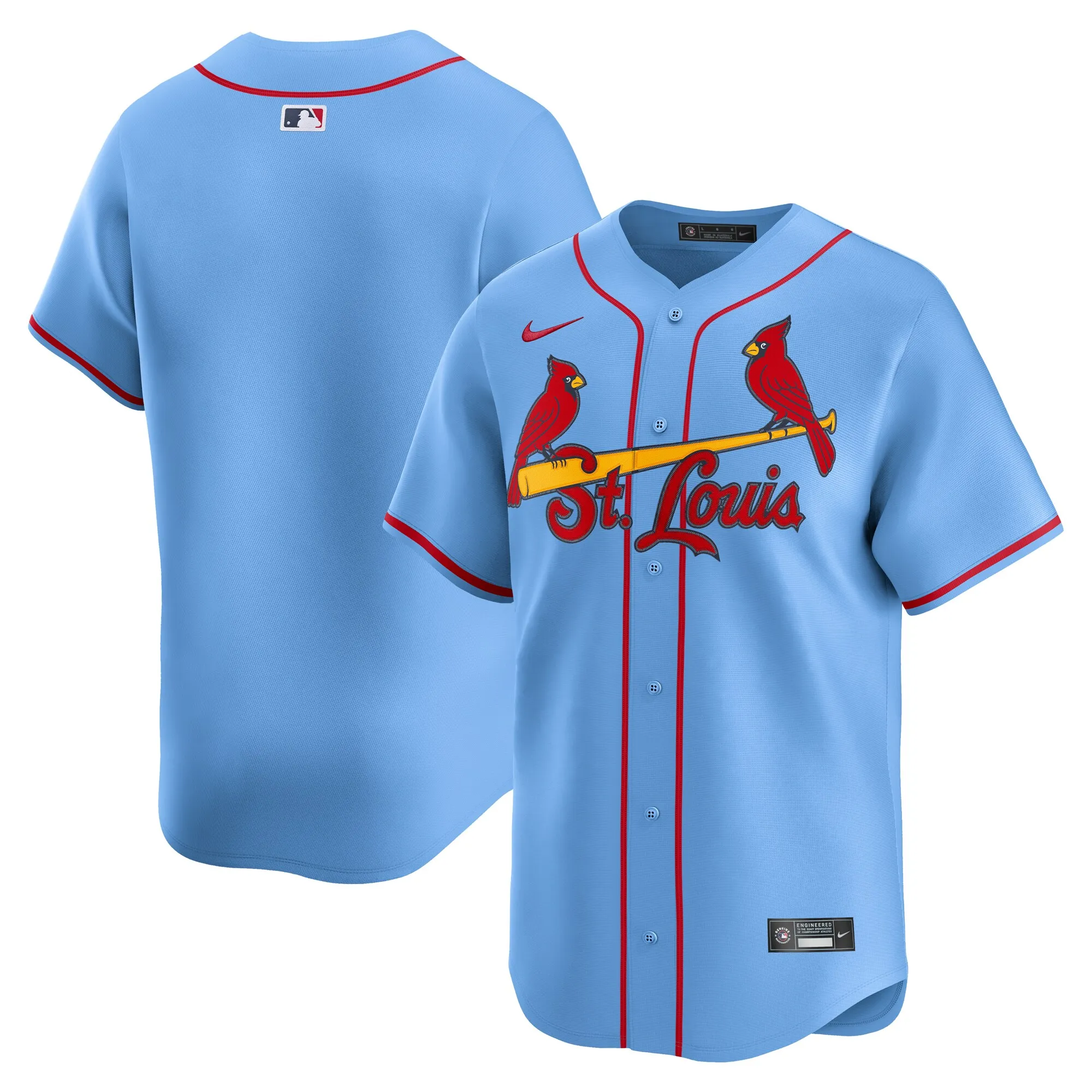 St. Louis Cardinals Nike Alternate Limited Jersey - Light Blue