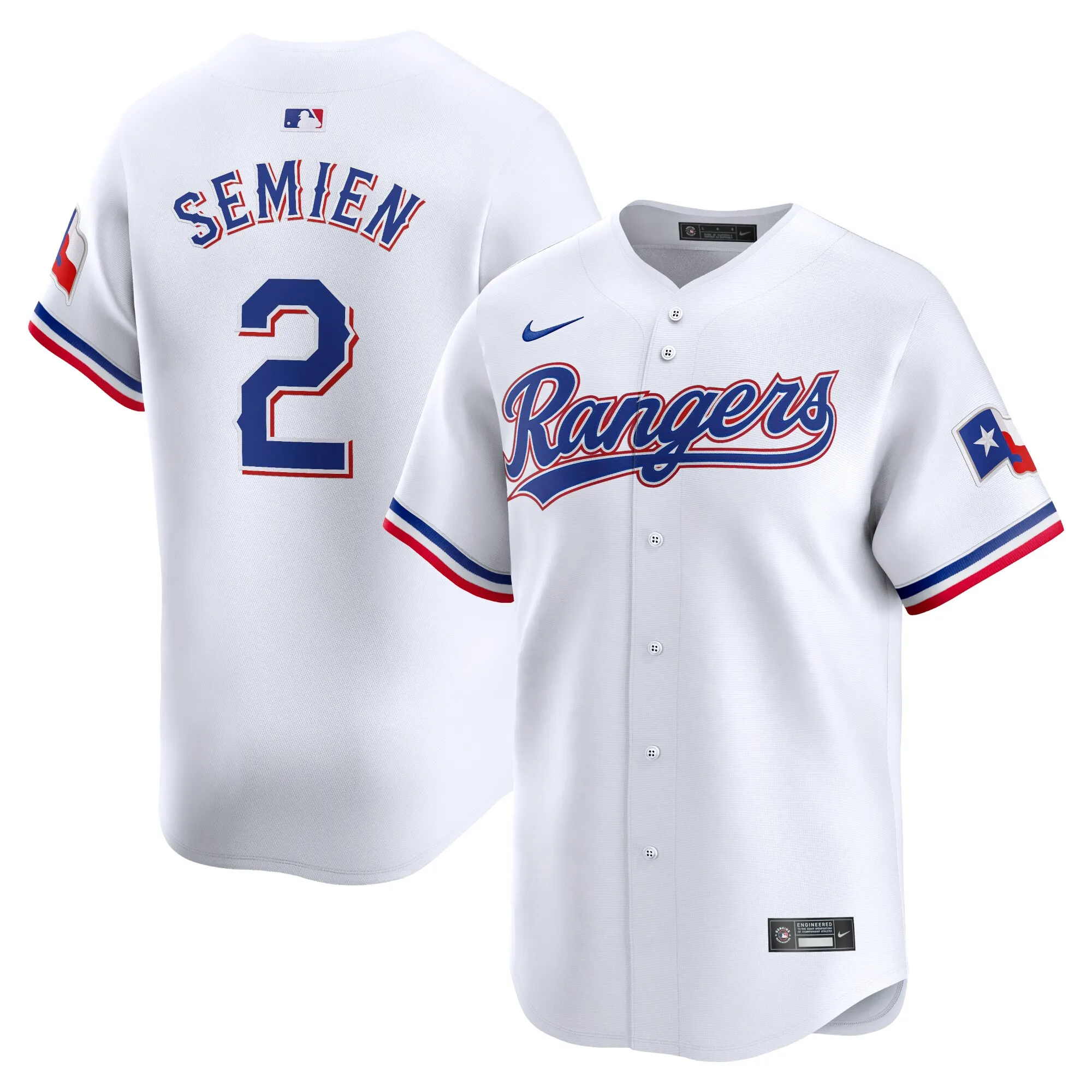 Marcus Semien Texas Rangers Nike Home Limited Player Jersey - White
