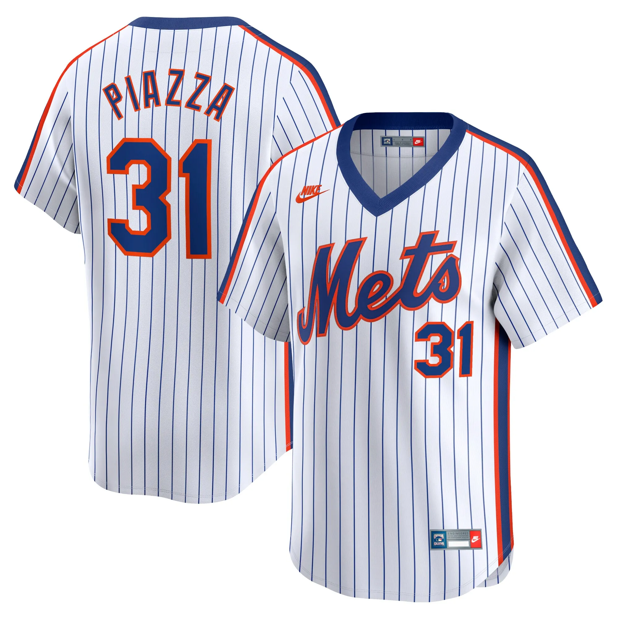 Mike Piazza New York Mets Nike Throwback Cooperstown Limited Jersey - White