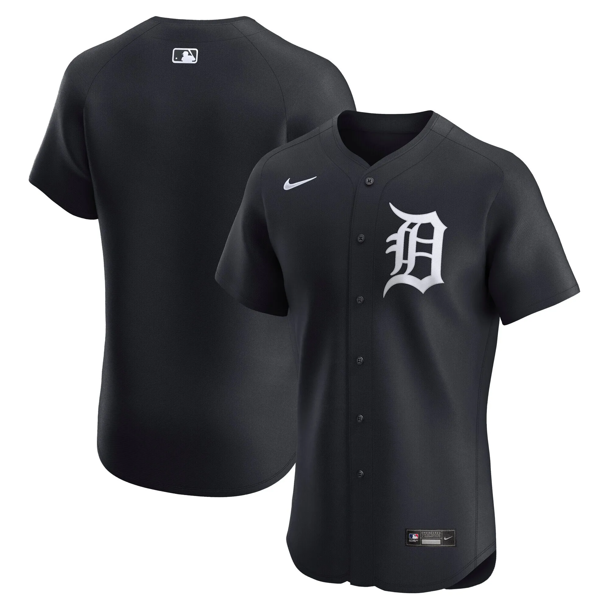 Detroit Tigers Nike Alternate 2 Elite Jersey - Navy