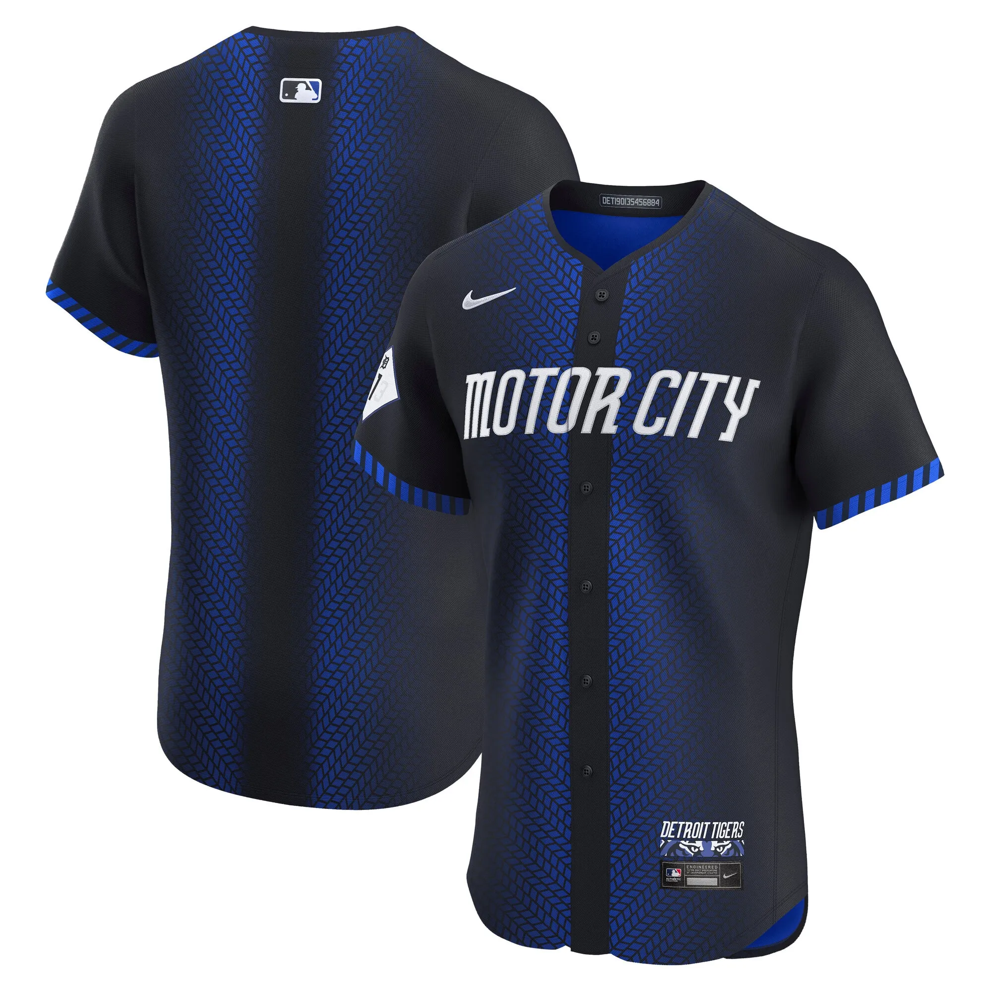 Detroit Tigers Nike City Connect Elite Jersey - Navy