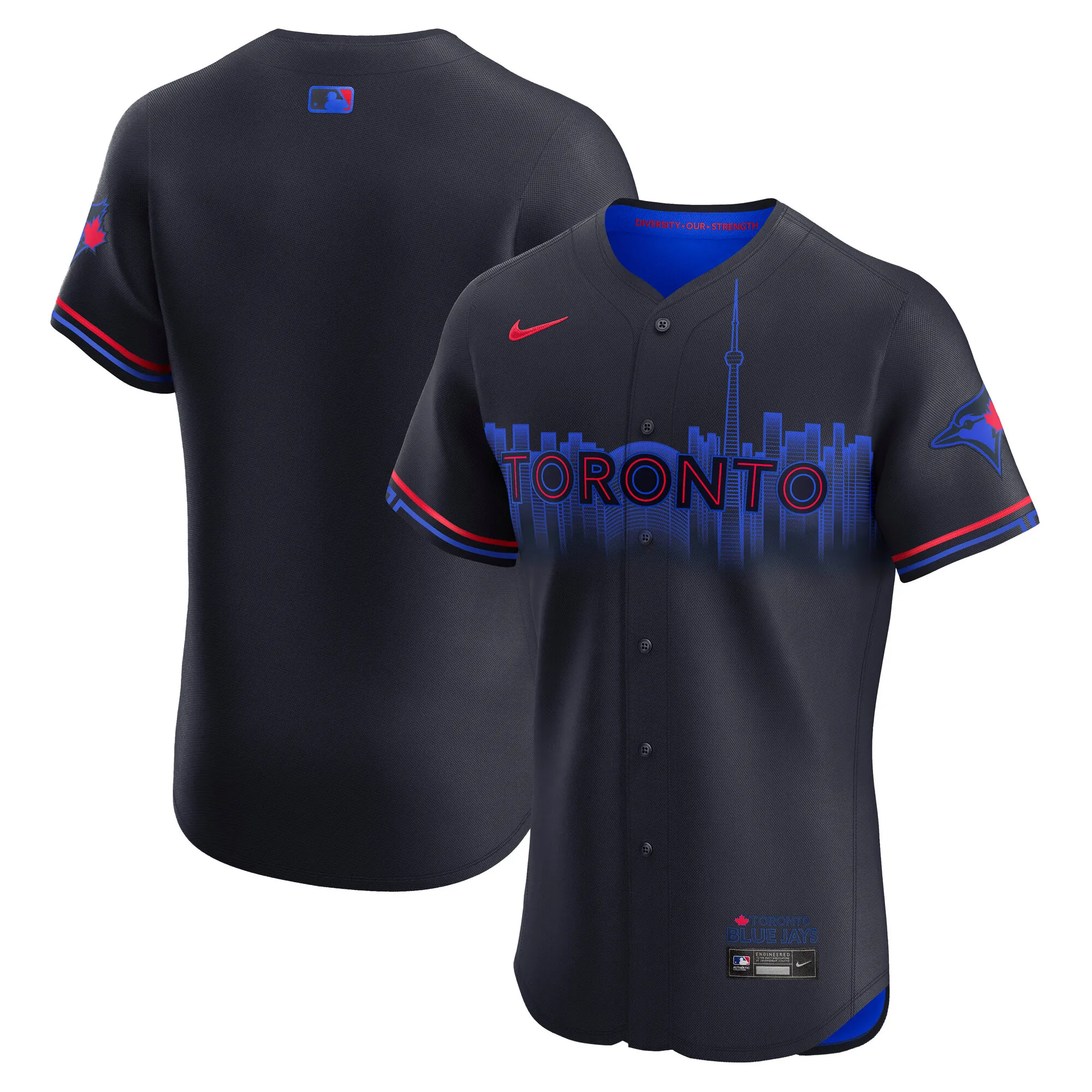 Toronto Blue Jays Nike City Connect  Elite Jersey - Navy