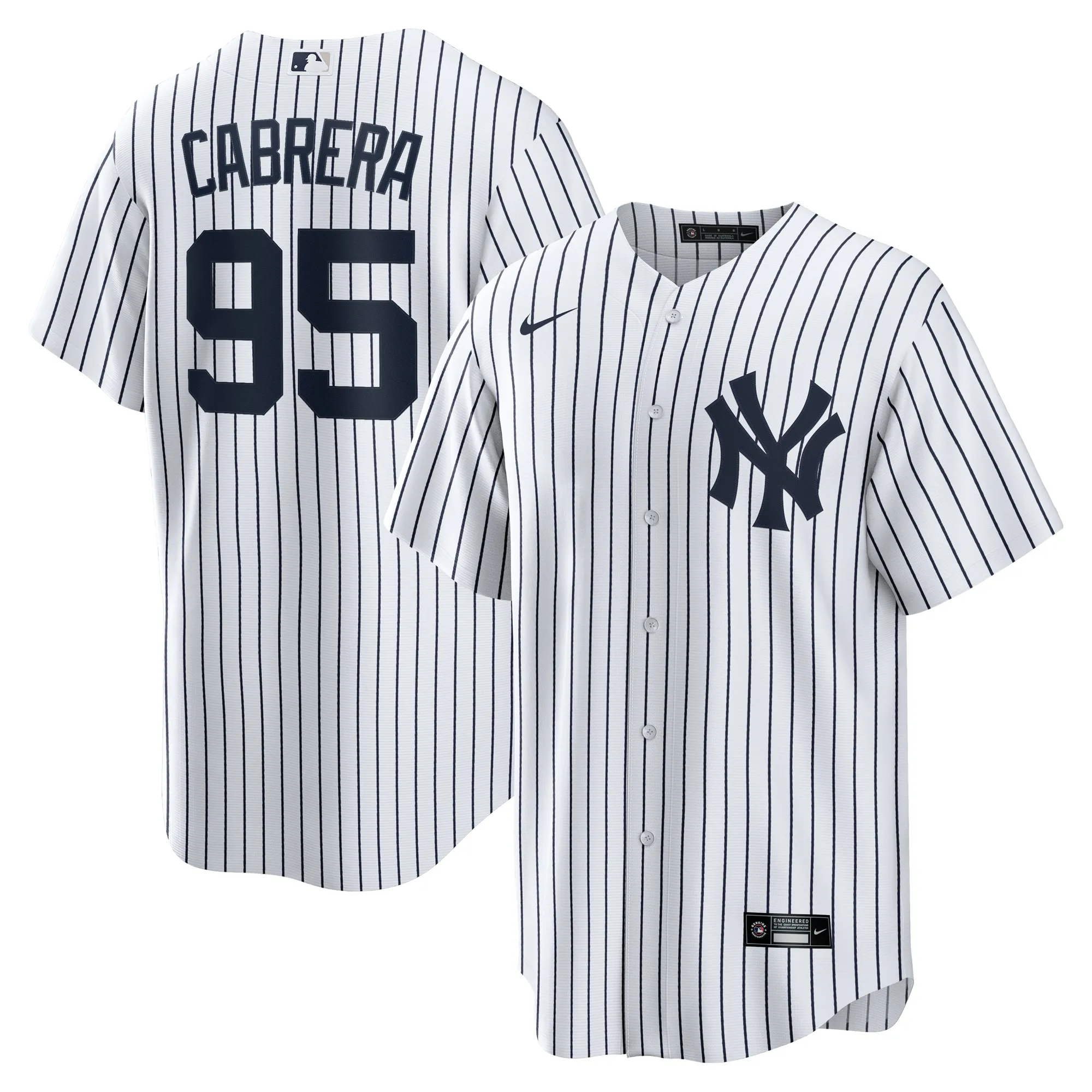 Oswaldo Cabrera New York Yankees Nike Home Replica Jersey - White
