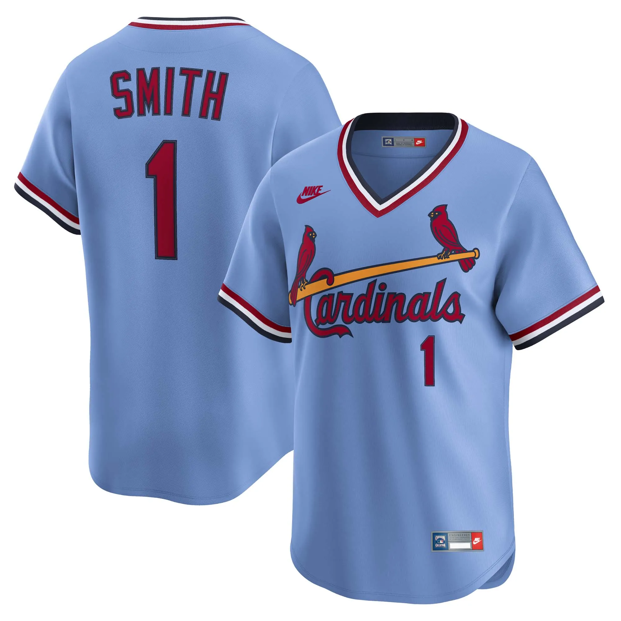Ozzie Smith St. Louis Cardinals Nike Throwback Cooperstown Collection Limited Jersey - Blue