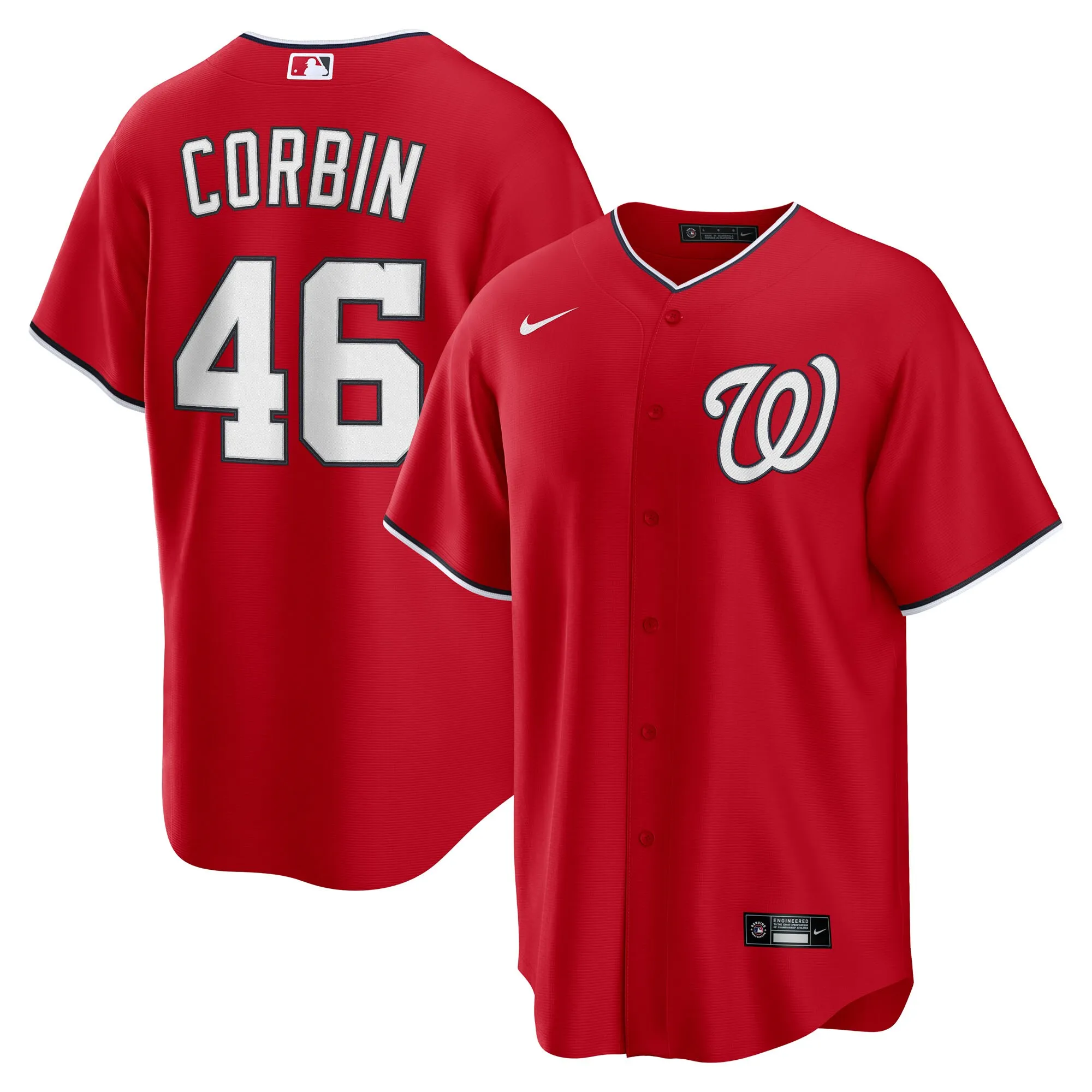 Patrick Corbin Washington Nationals Nike Alternate 2 Replica Jersey - Red
