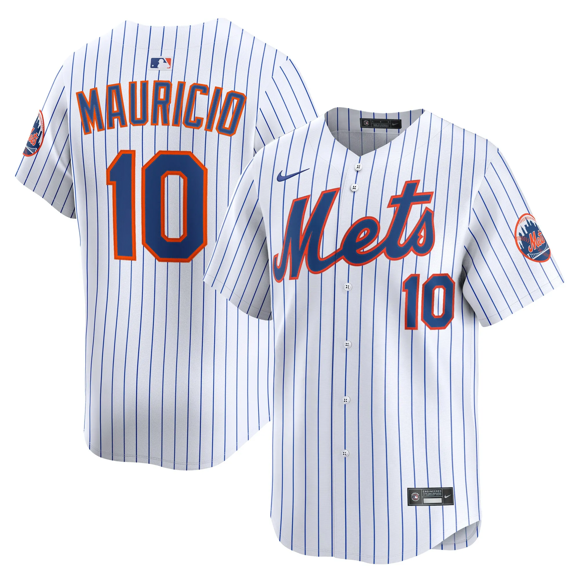 Ronny Mauricio New York Mets Nike Home Limited Player Jersey - White