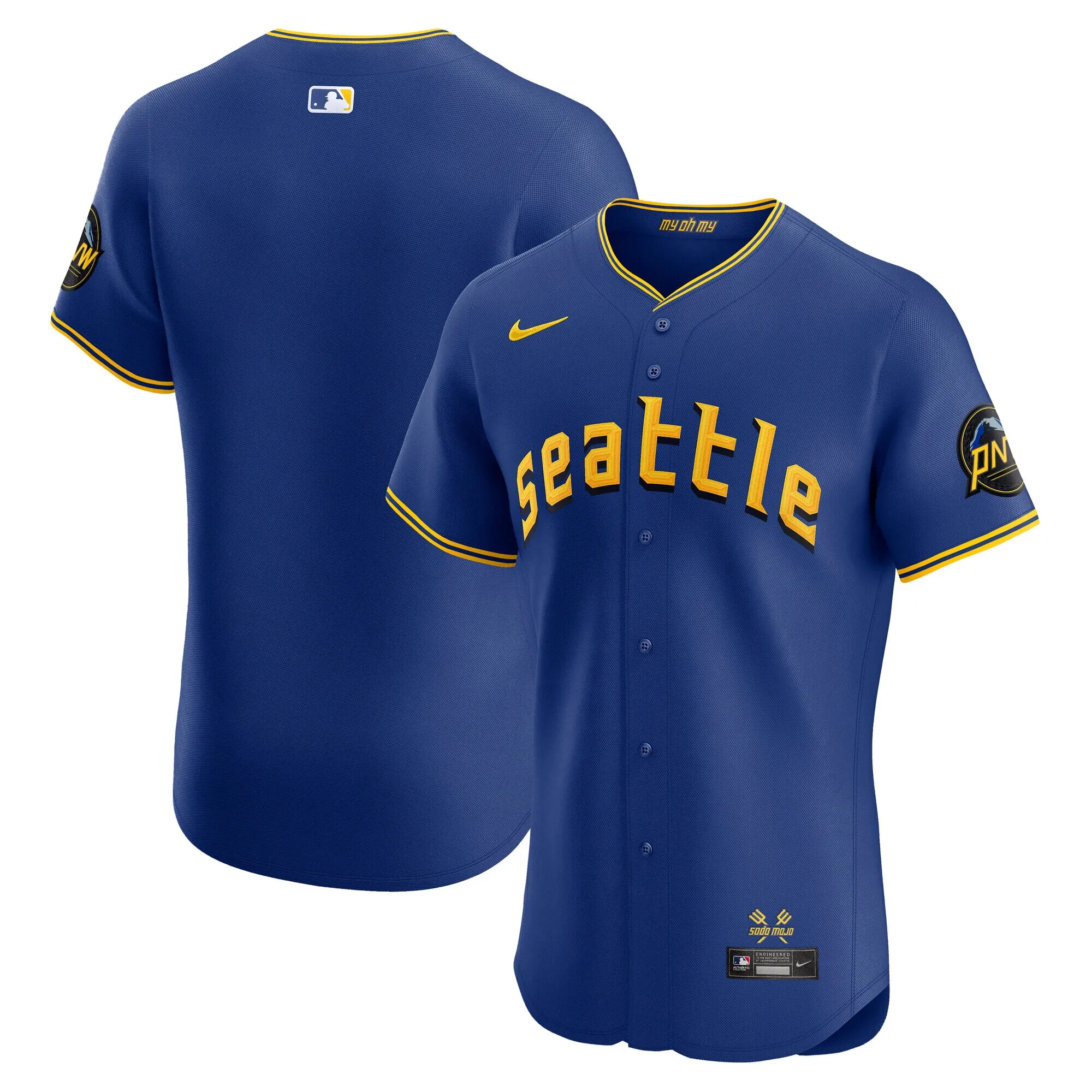Seattle Mariners Nike City Connect  Elite Jersey - Royal