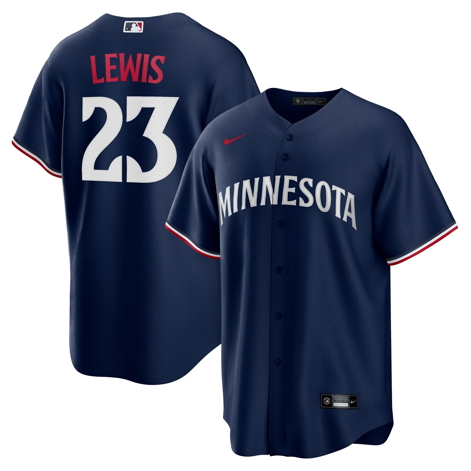 Royce Lewis Minnesota Twins Nike Alternate 2 Replica Jersey - Navy