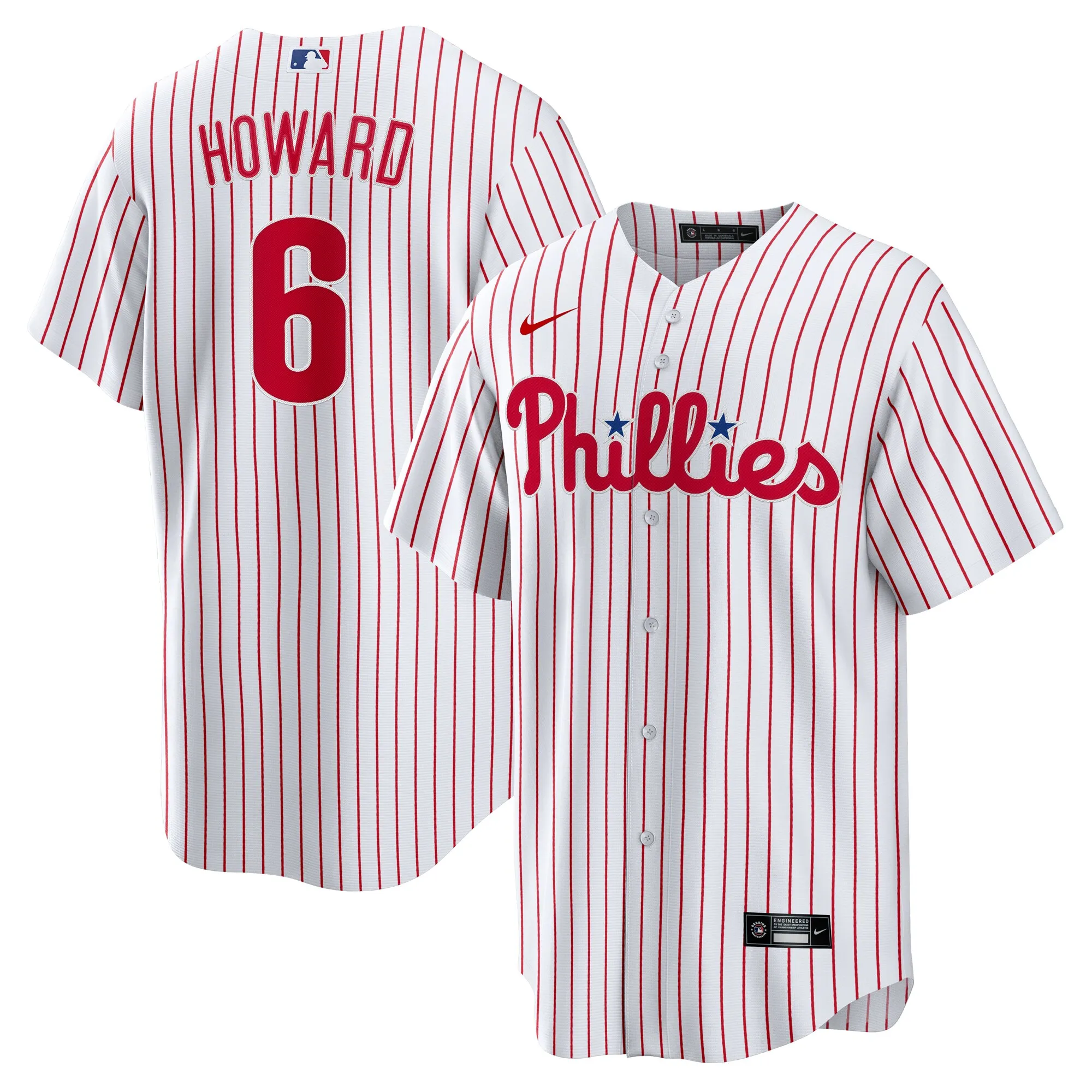 Ryan Howard Philadelphia Phillies Nike Replica Jersey - White