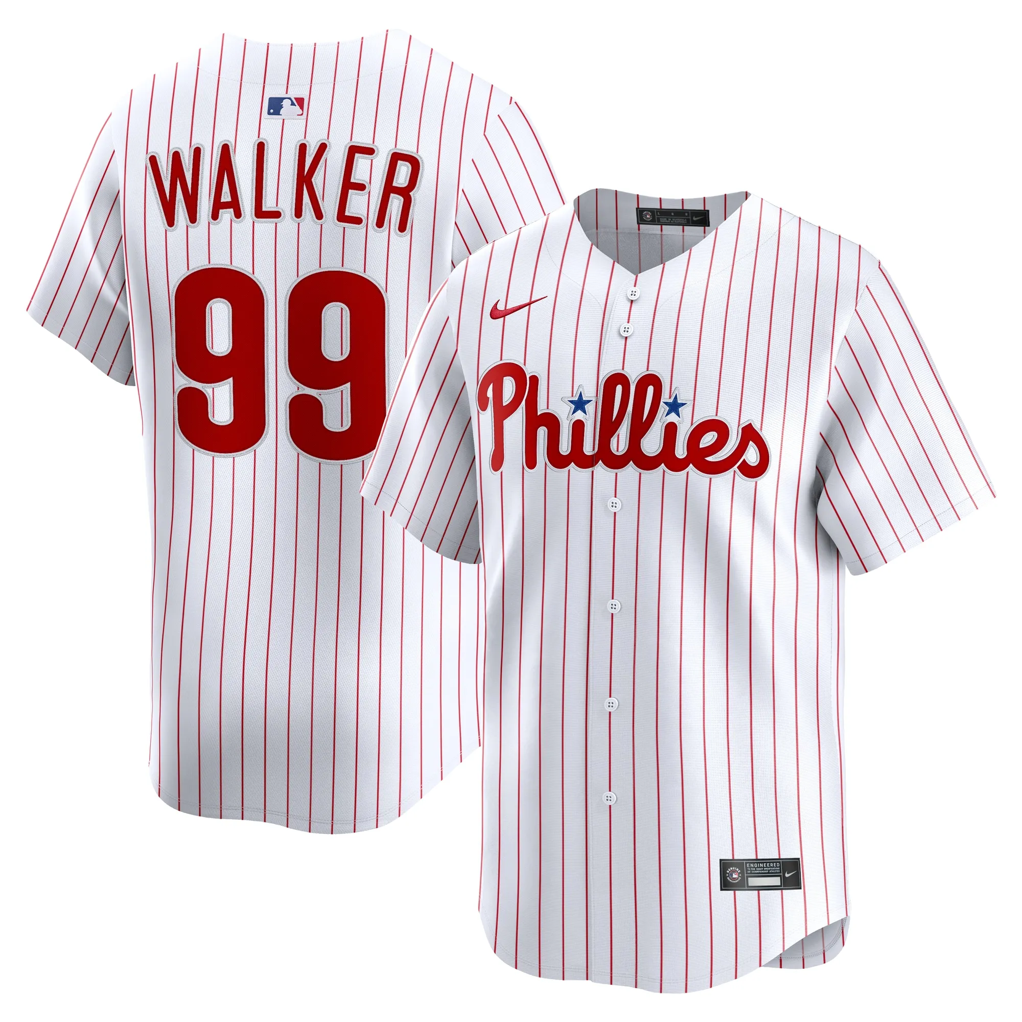 Taijuan Walker Philadelphia Phillies Nike Home Limited Player Jersey - White