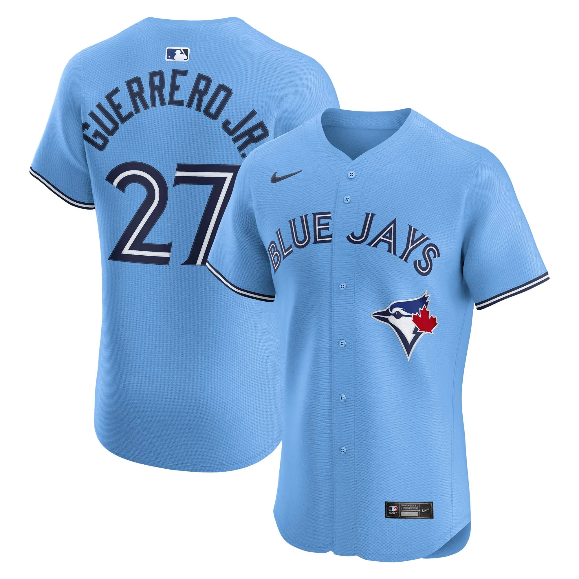 Vladimir Guerrero Jr. Toronto Blue Jays Nike Alternate 2 Elite Jersey - Powder Blue