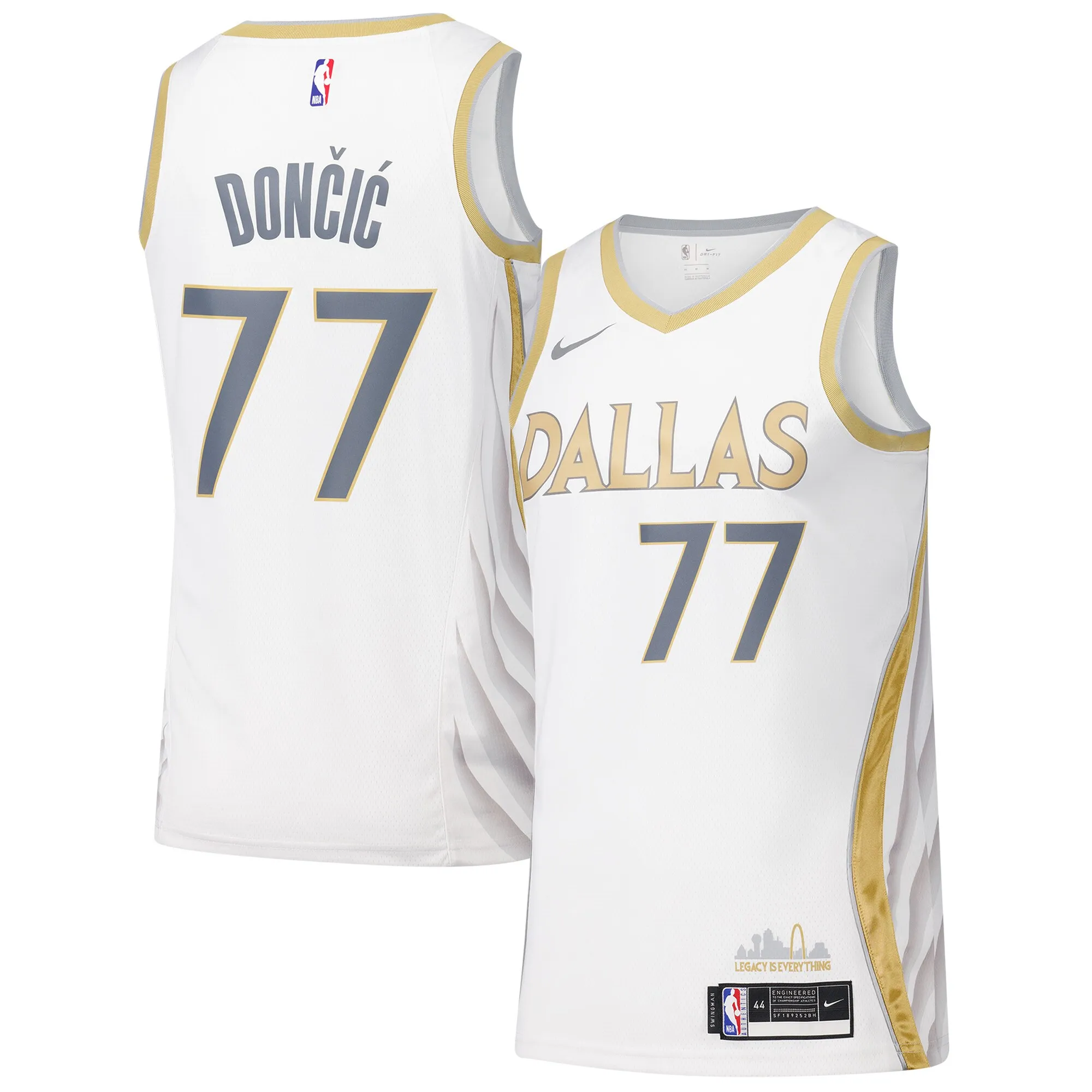 Dallas Mavericks Nike Swingman Player Jersey - City Edition - White