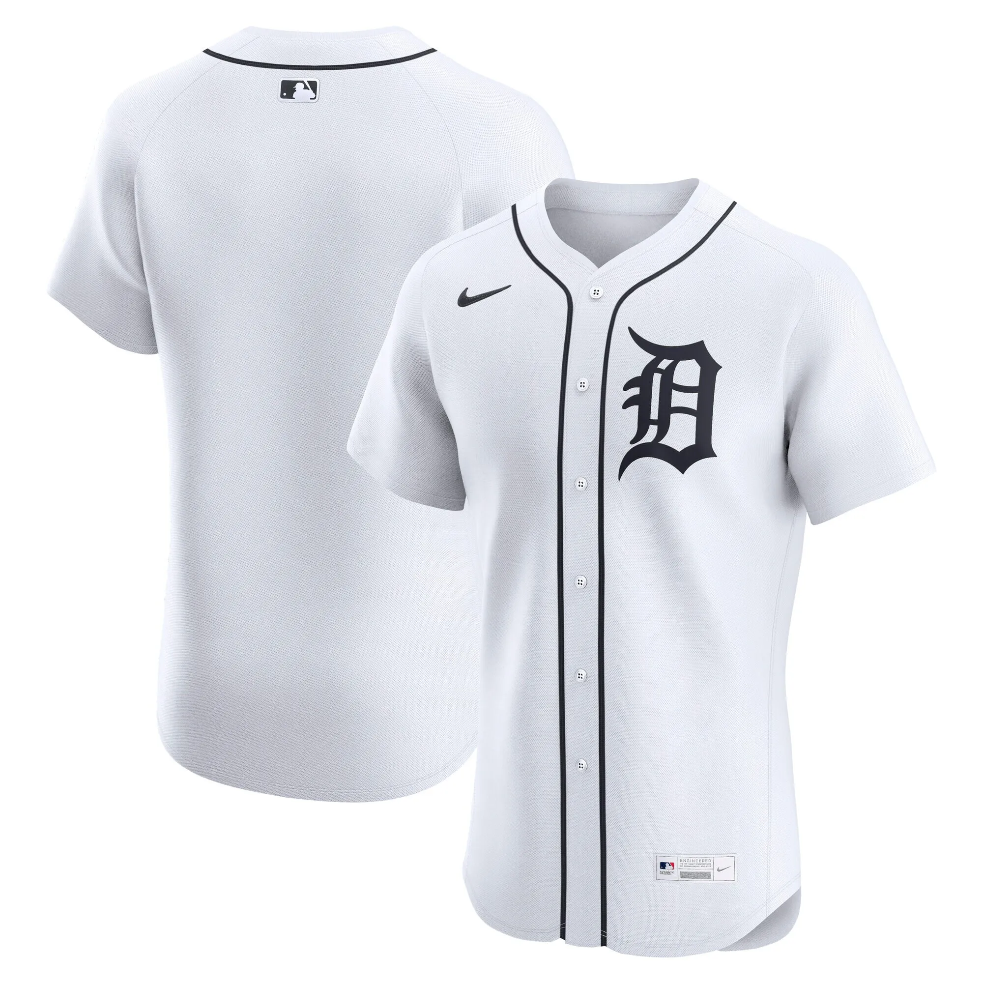 Detroit Tigers Nike Home Elite Jersey - White