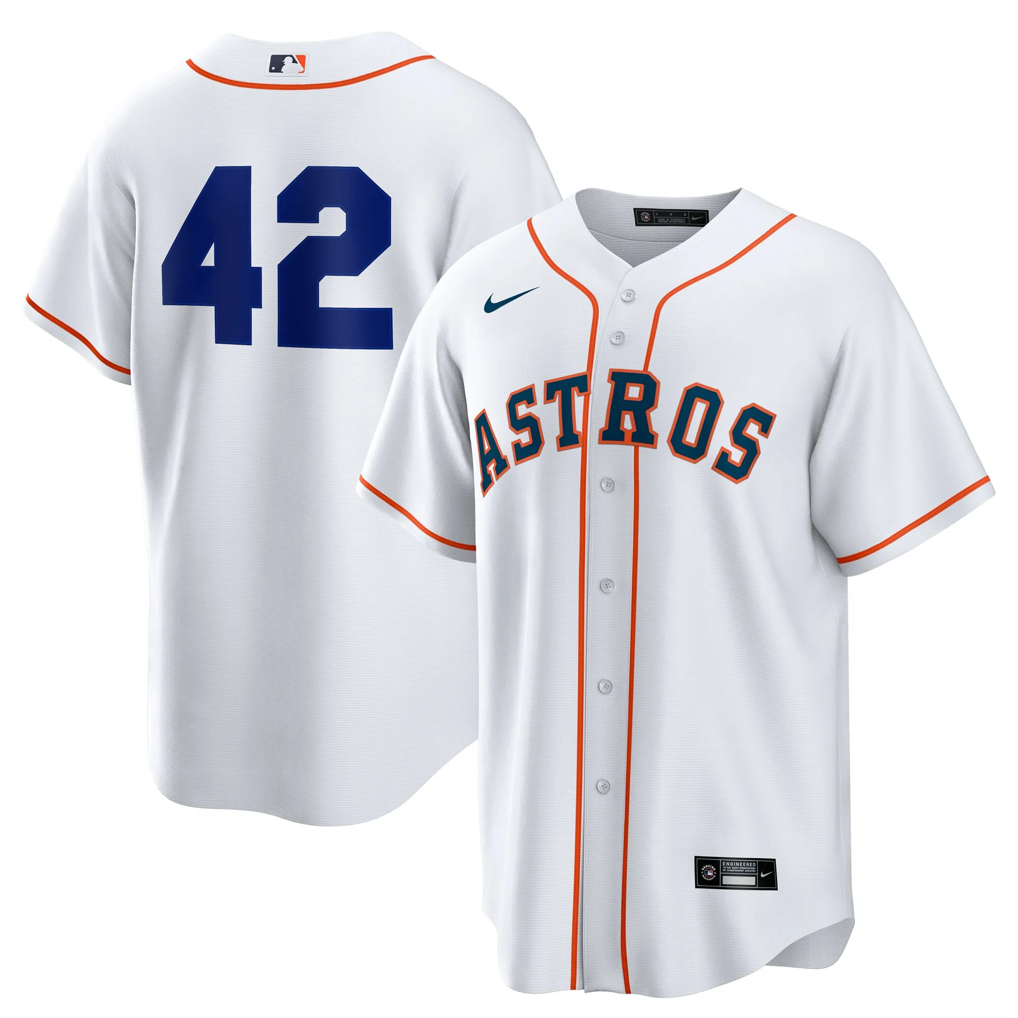 Houston Astros Nike Home  2025 Jackie Robinson Day Replica Jersey - White
