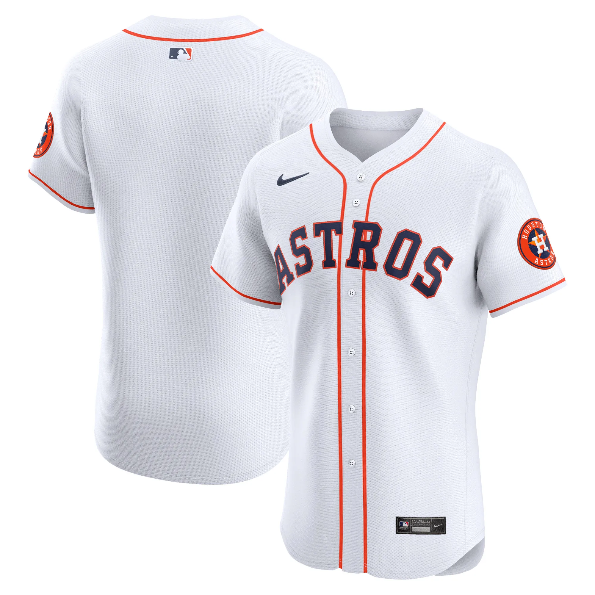 Houston Astros Nike Home Vapor Premier Elite Patch Jersey - White