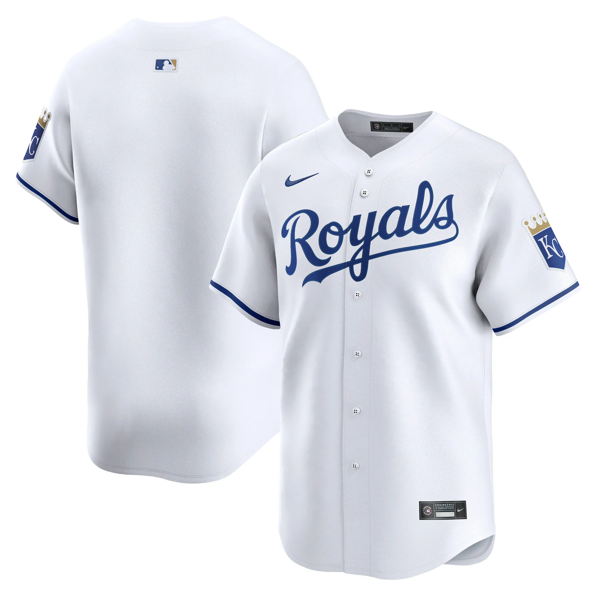 Kansas City Royals Nike Home Limited Jersey - White