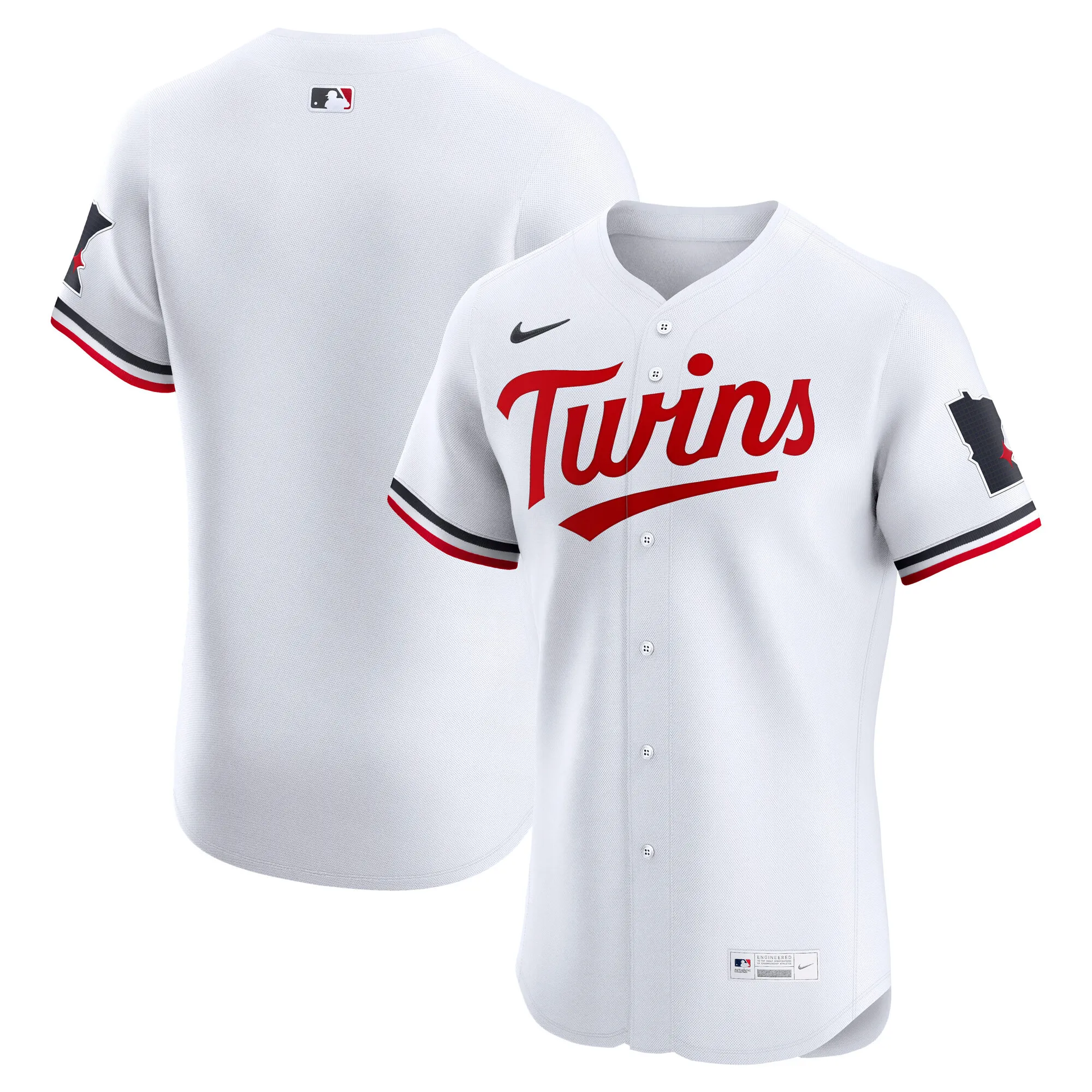 Minnesota Twins Nike Home Elite Jersey - White