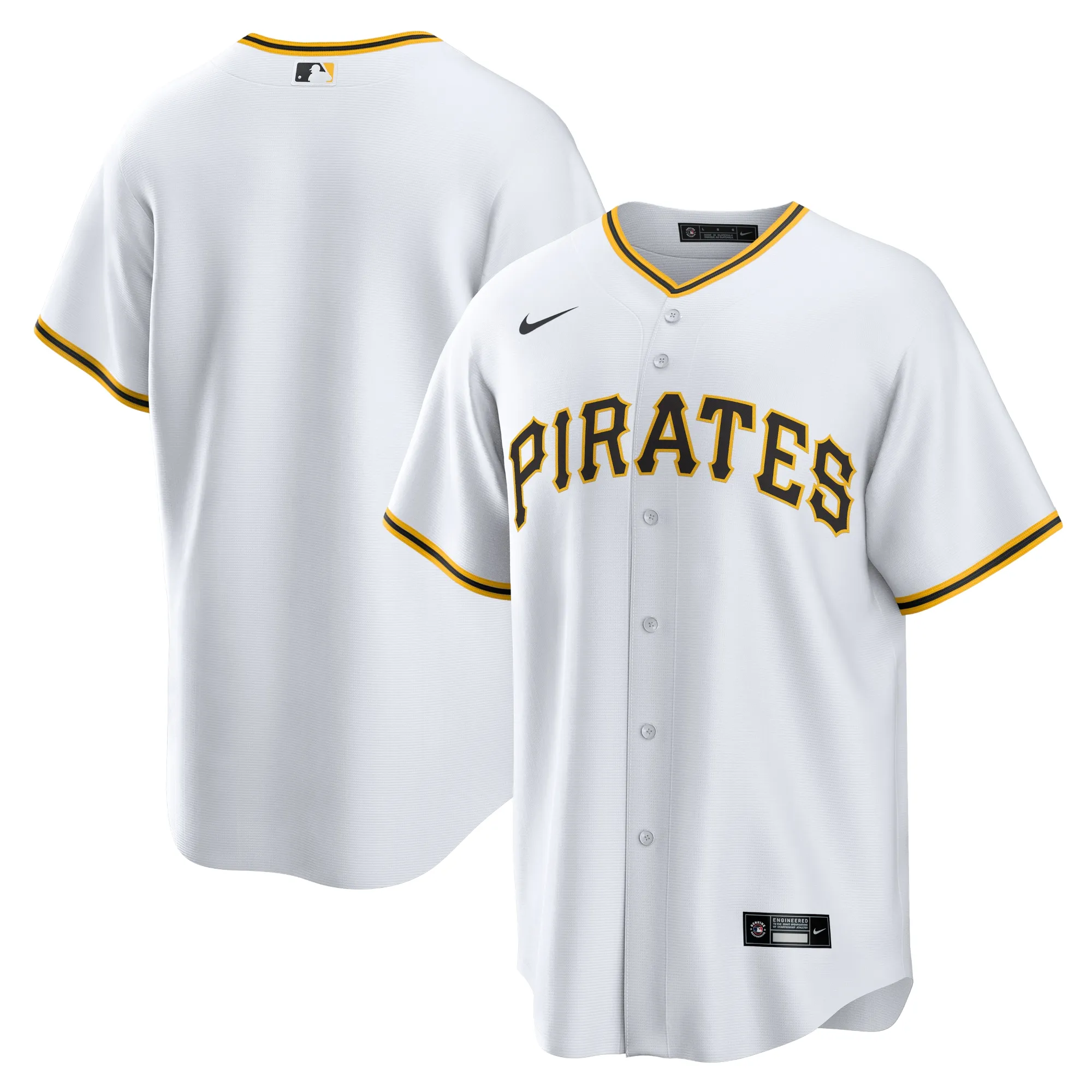 Pittsburgh Pirates Nike Home Replica Team Jersey - White
