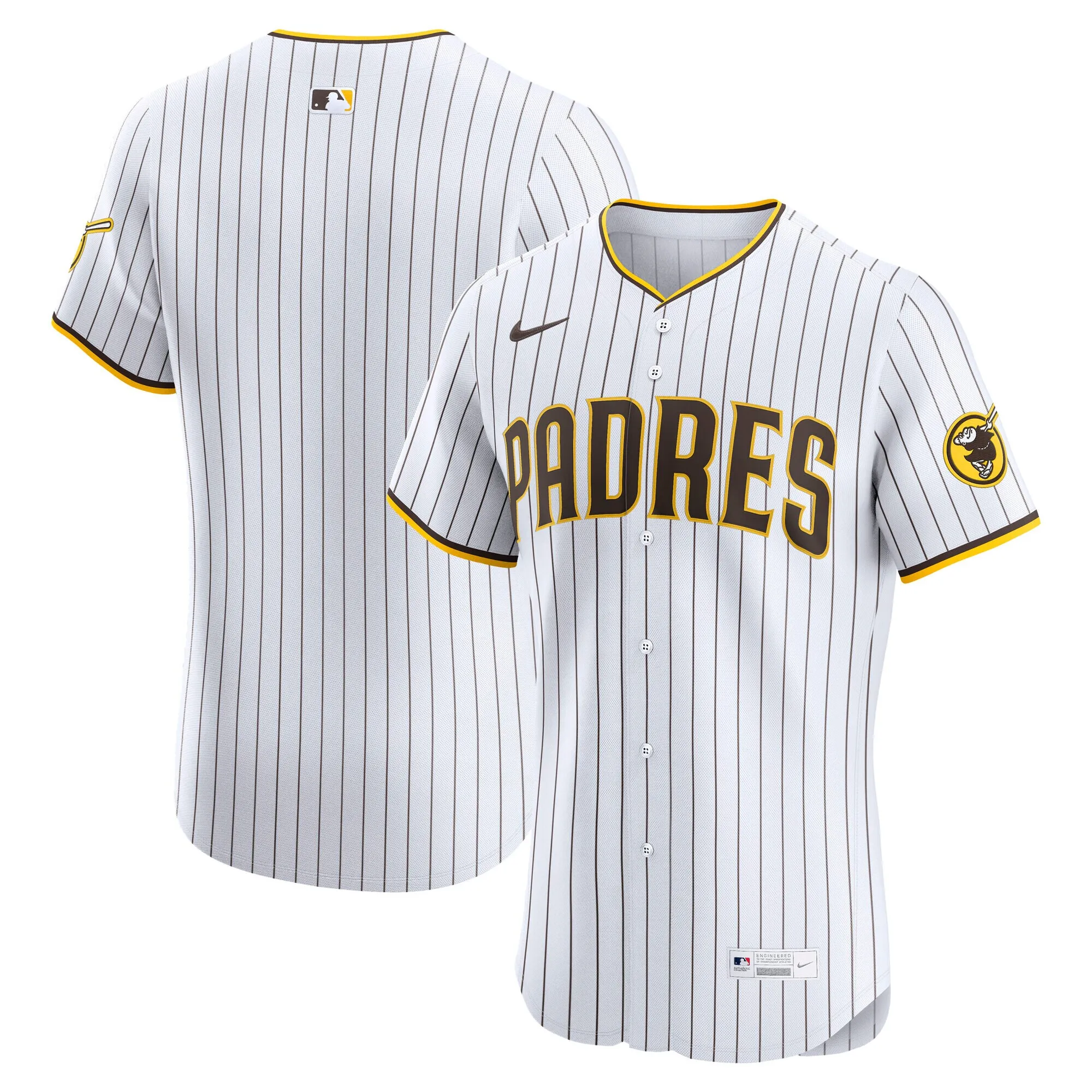 San Diego Padres Nike Home Elite Jersey - White