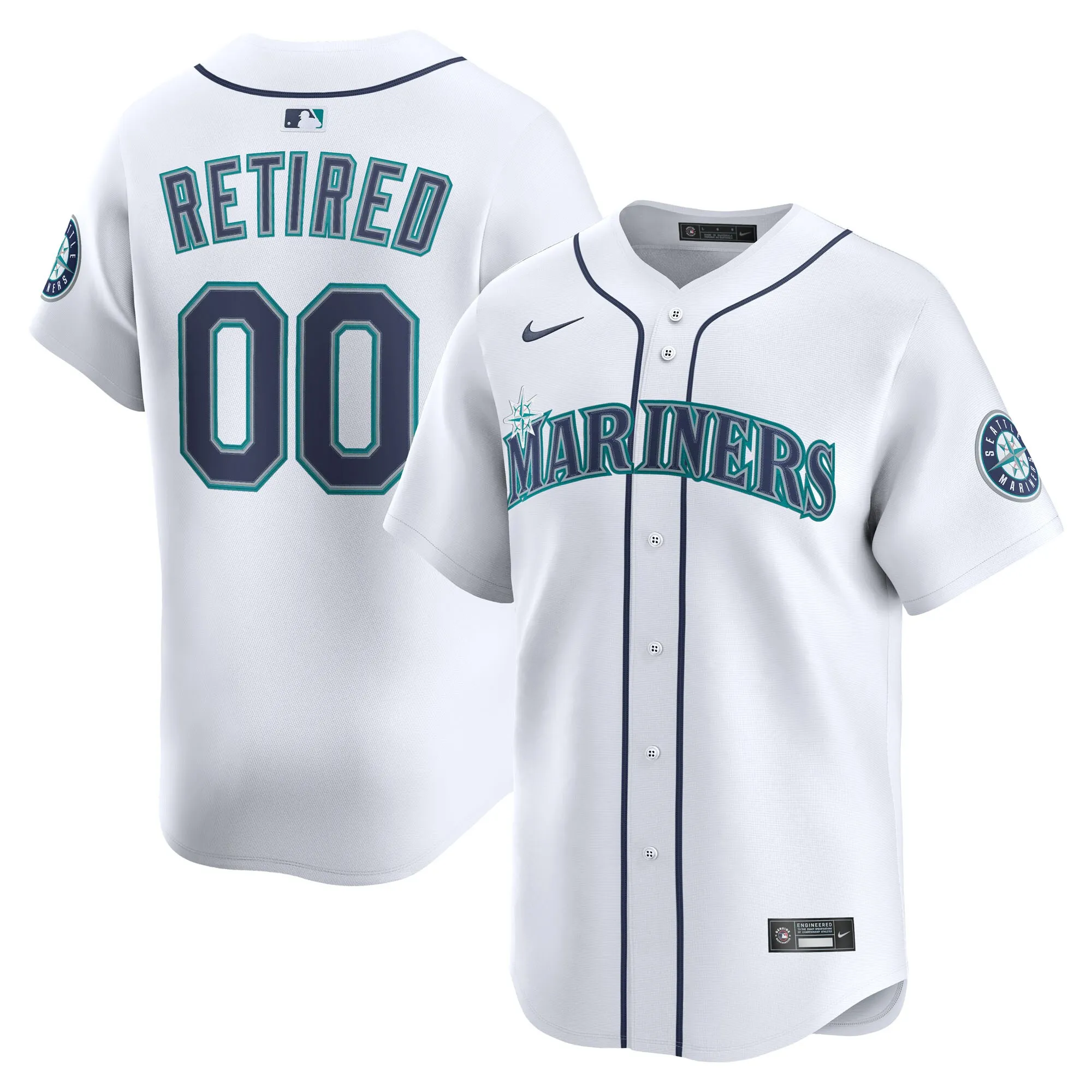 Seattle Mariners Nike Home Limited Pick-A-Player Retired Roster Jersey - White