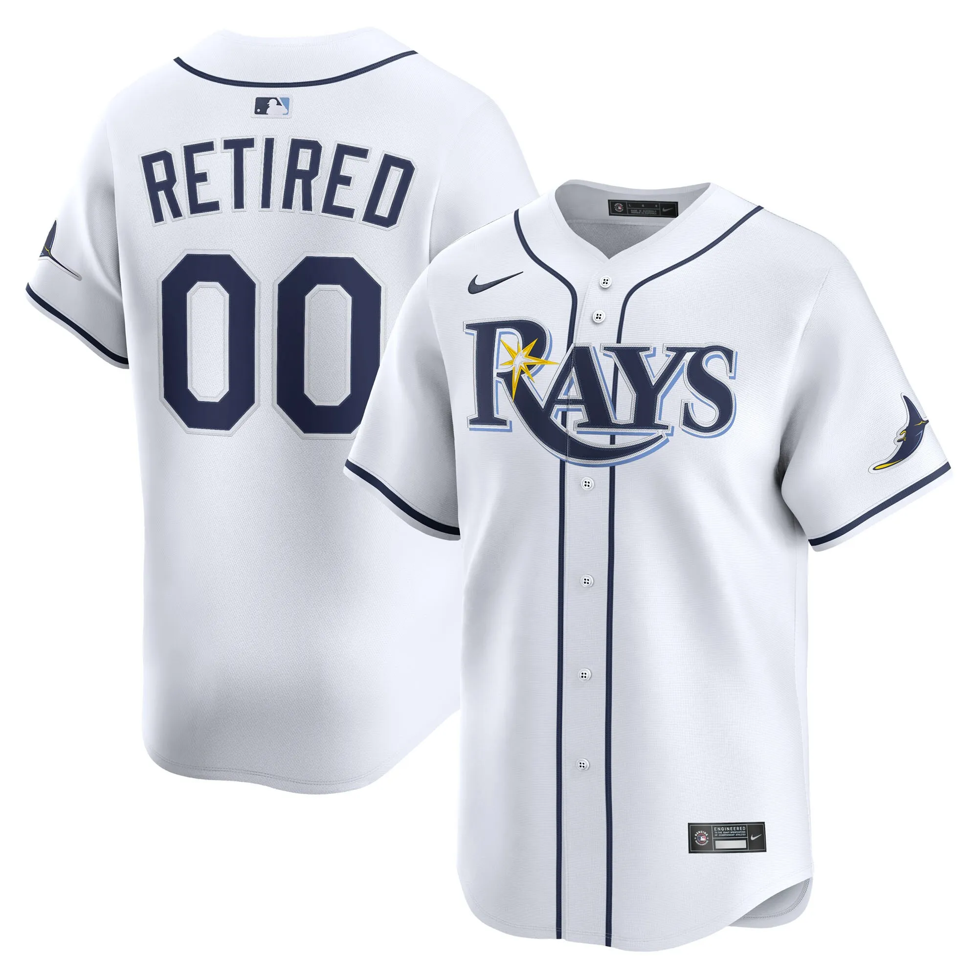 Tampa Bay Rays Nike Home Limited Pick-A-Player Retired Roster Jersey - White