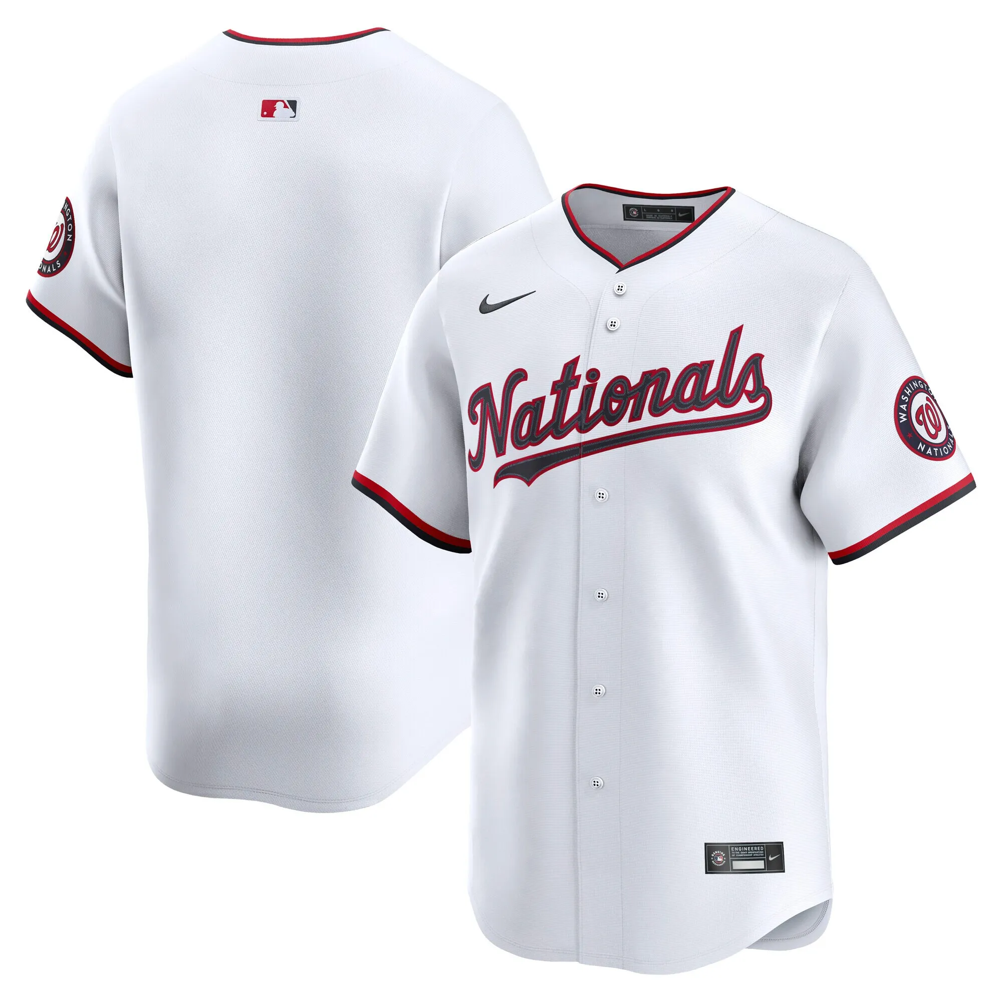 Washington Nationals Nike Home Limited Jersey - White