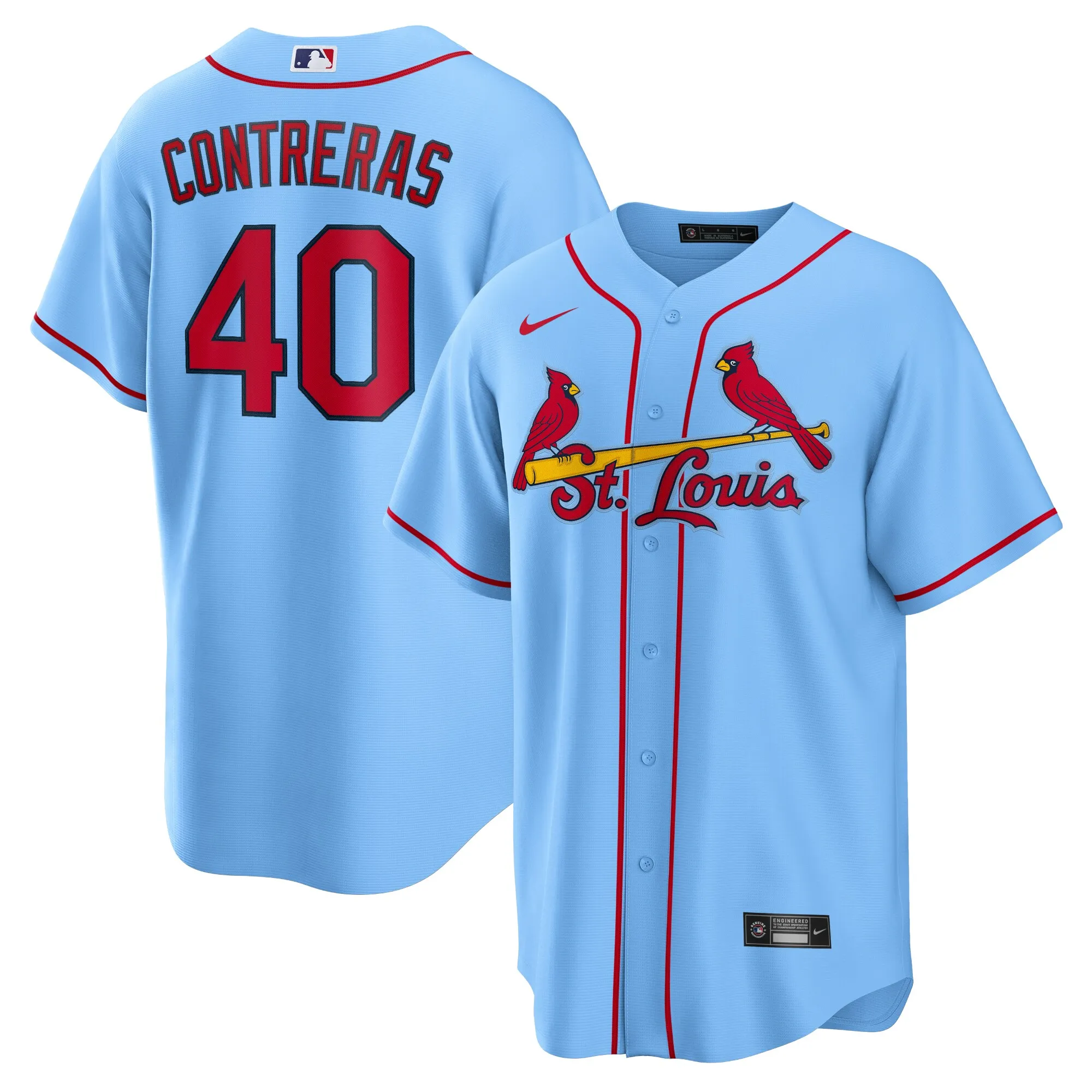 Willson Contreras St. Louis Cardinals Nike Alternate Replica Jersey - Light Blue