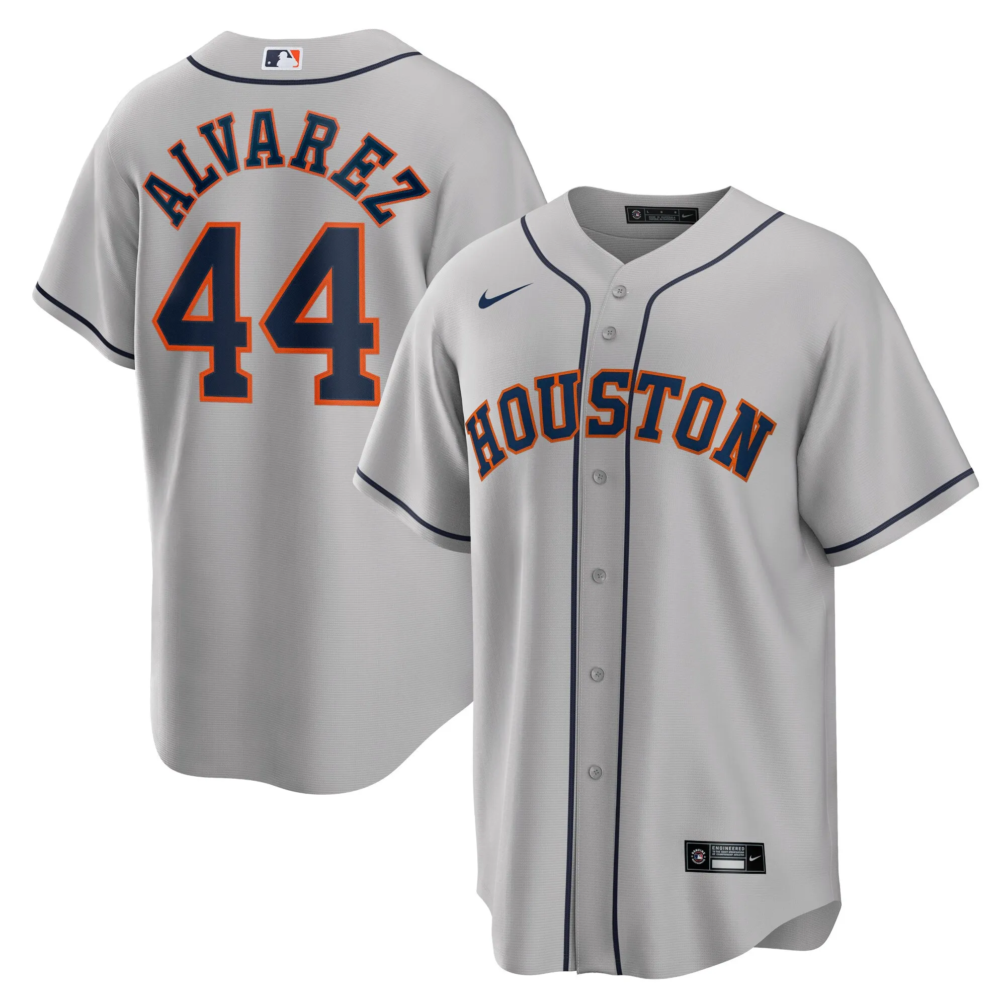 Yordan Álvarez Houston Astros Nike Road Replica Player Jersey - Gray
