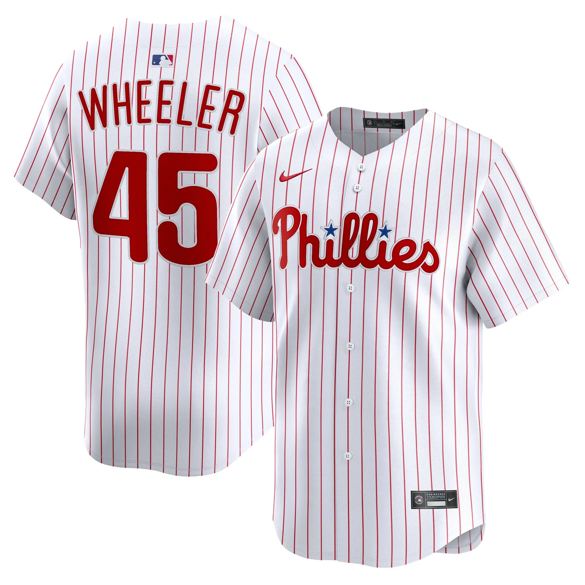 Zack Wheeler Philadelphia Phillies Nike Home Limited Player Jersey - White