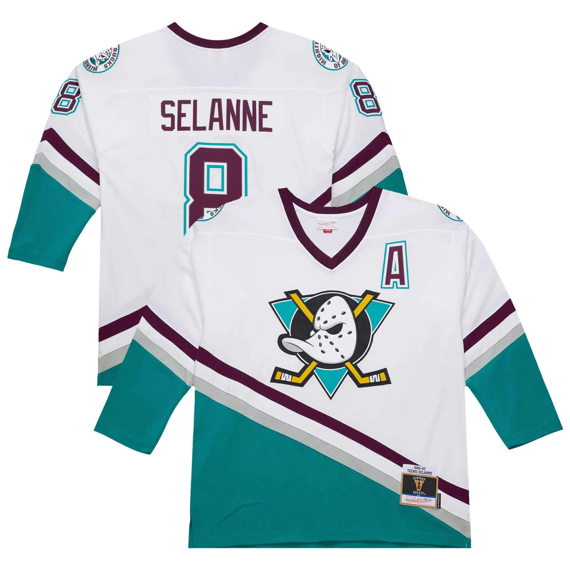 Teemu Selanne Anaheim Ducks 1996-97 Power Play Jersey - White
