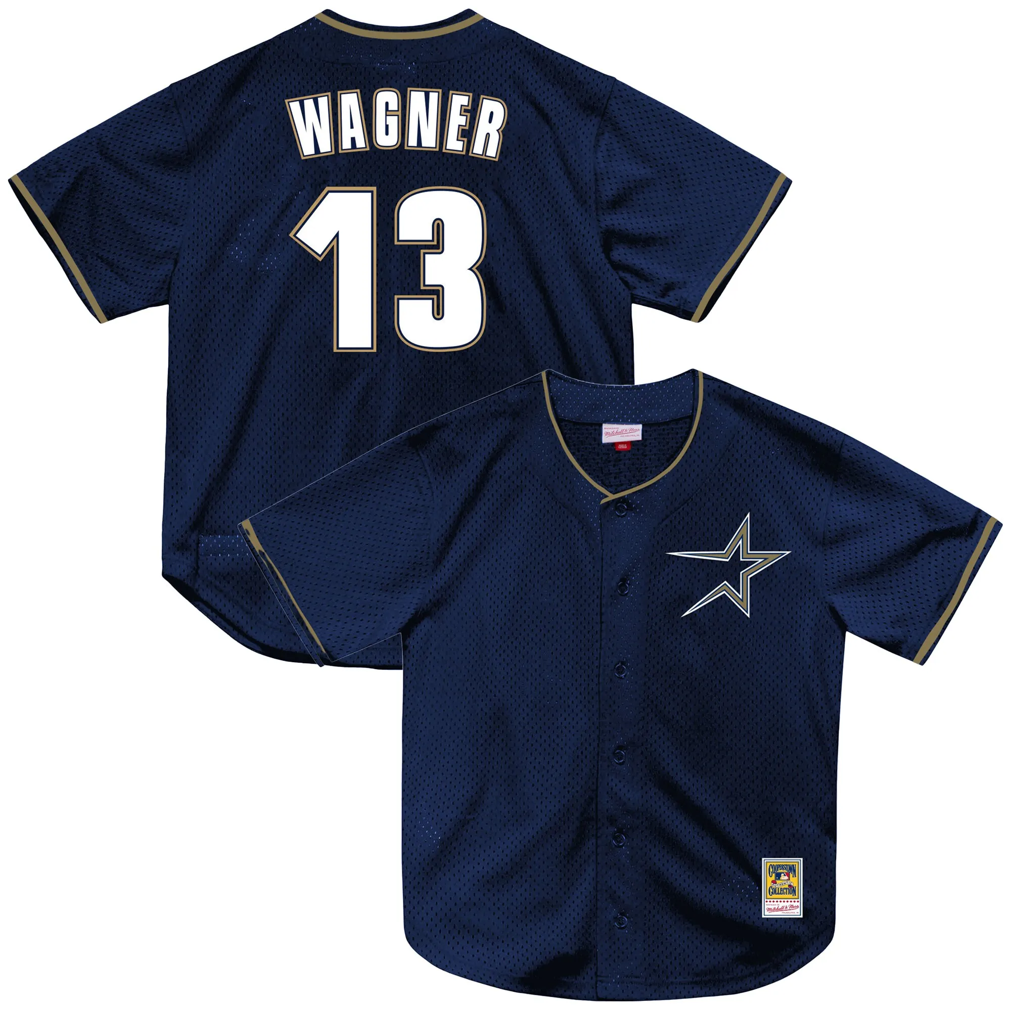 Billy Wagner Houston Astros Mitchell & Ness Authentic Batting Practice Jersey - Navy