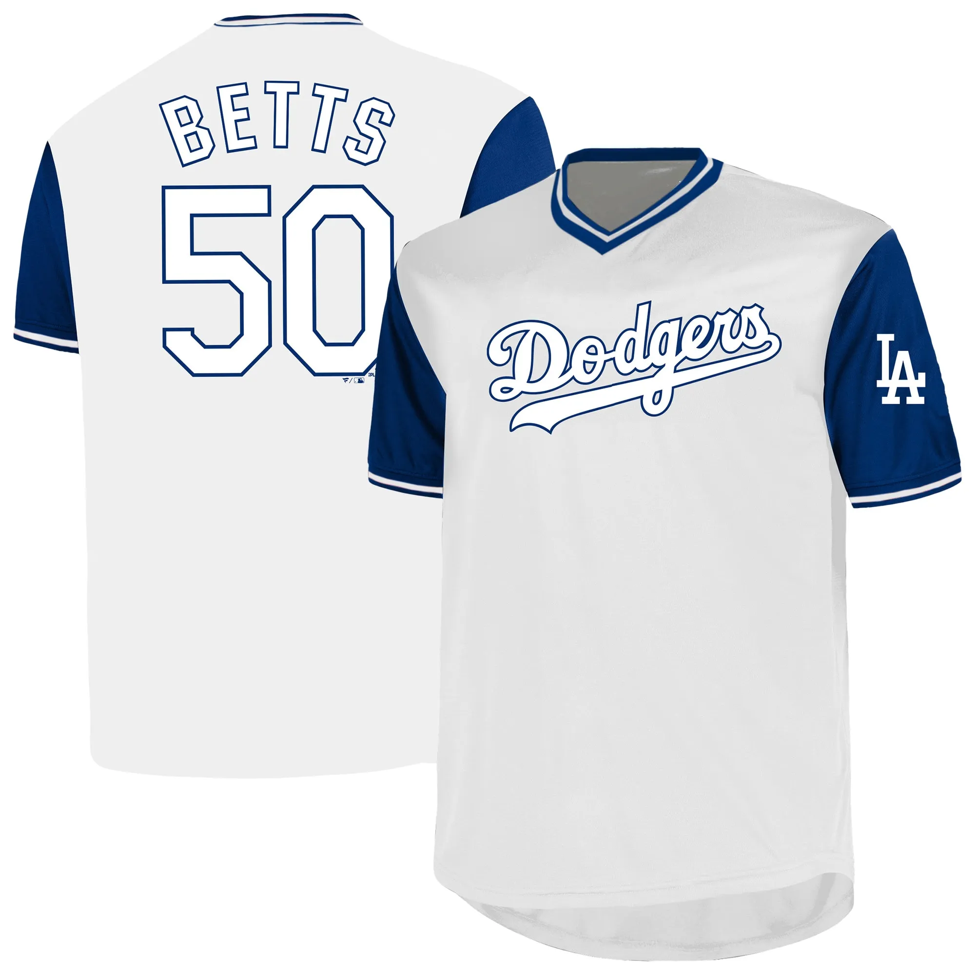 Mookie Betts Los Angeles Dodgers Profile Big & Tall Name & Number Birdeye V-Neck T-Shirt - White