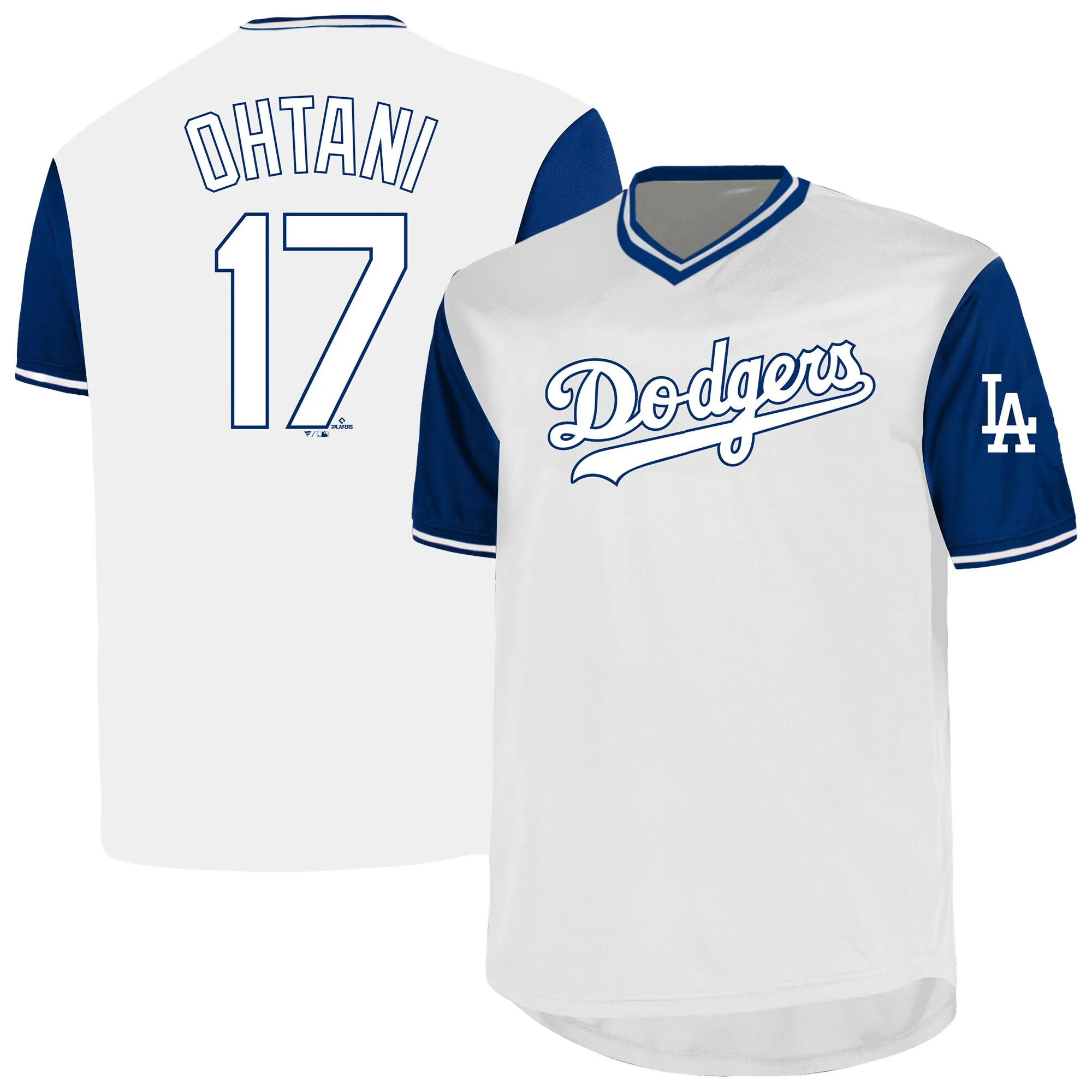 Shohei Ohtani Los Angeles Dodgers Profile Big & Tall Name & Number Birdeye V-Neck T-Shirt - White