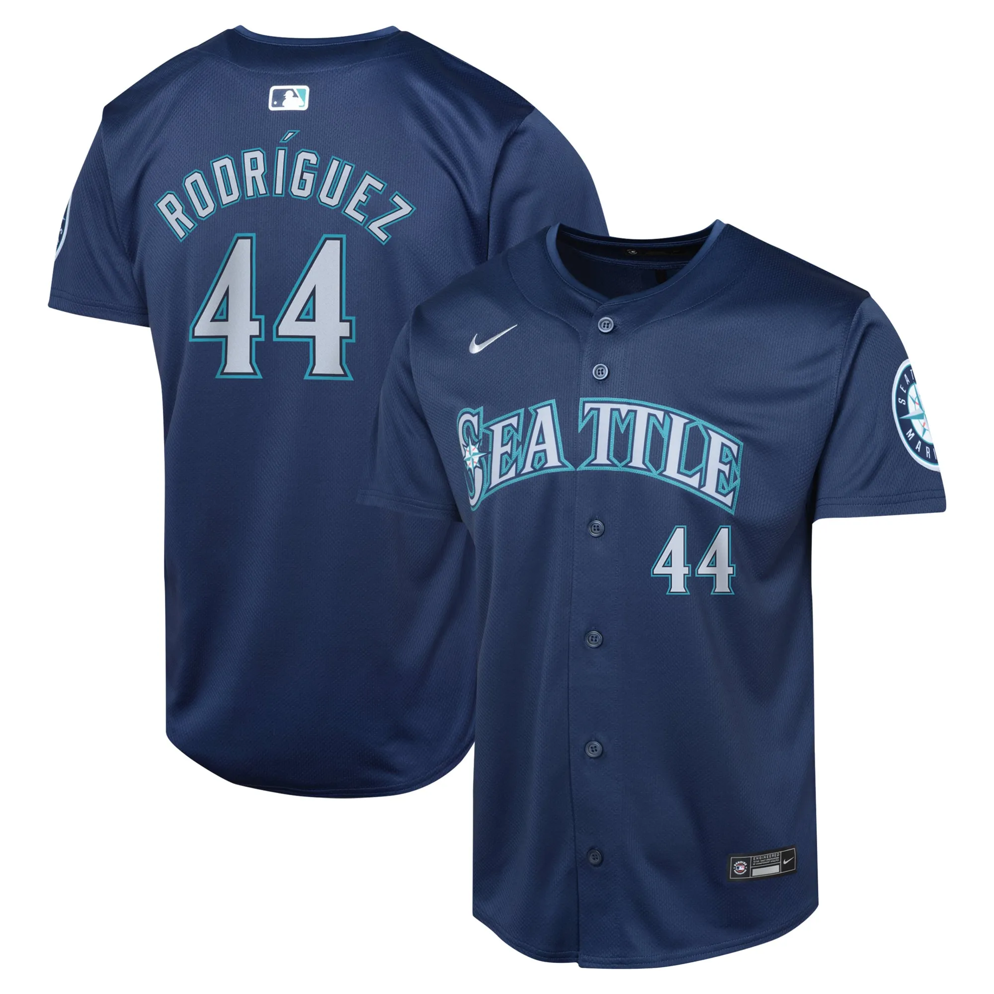 Julio Rodríguez Seattle Mariners Nike Youth Road Limited Player Jersey - Navy