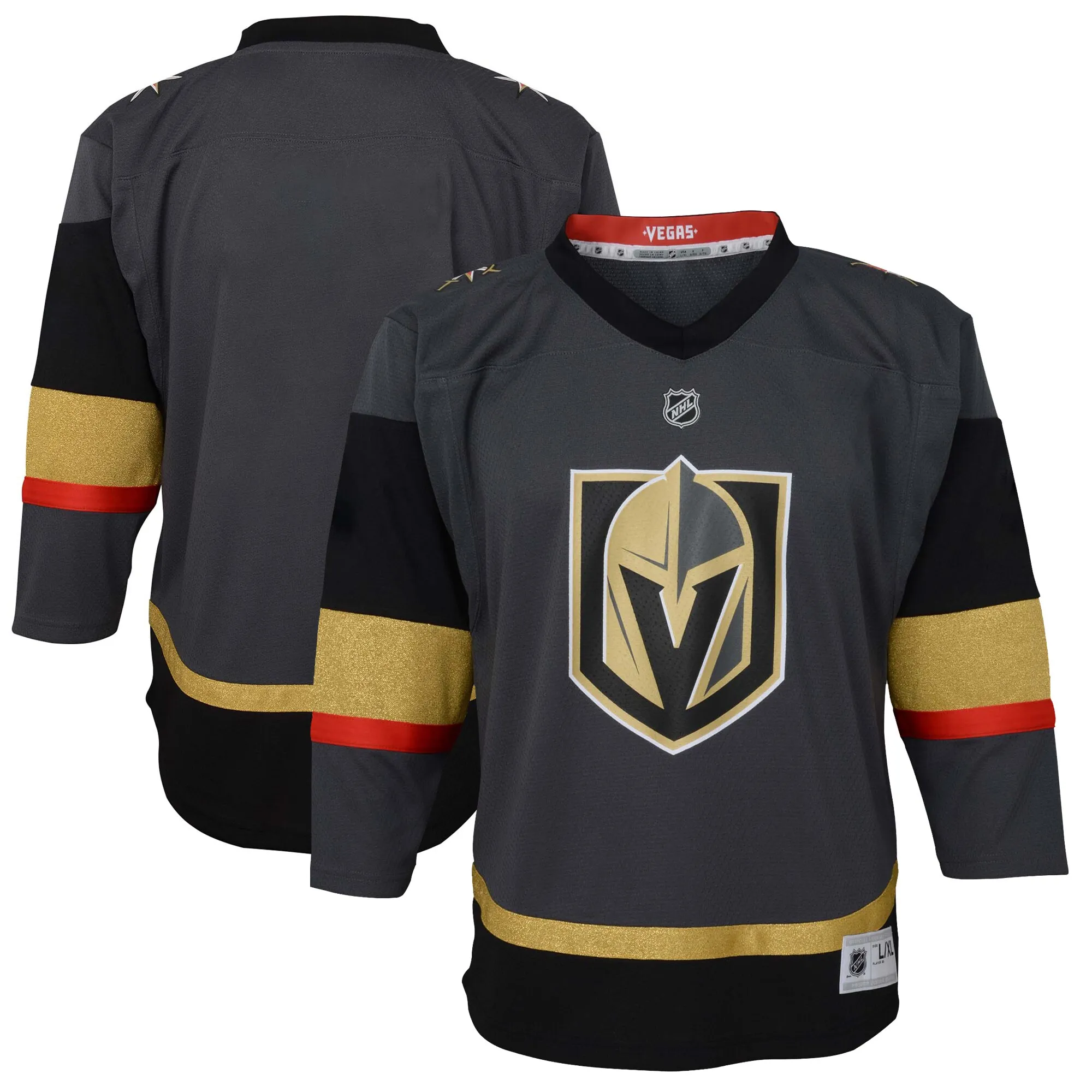 Vegas Golden Knights Preschool Home Replica Jersey - Black