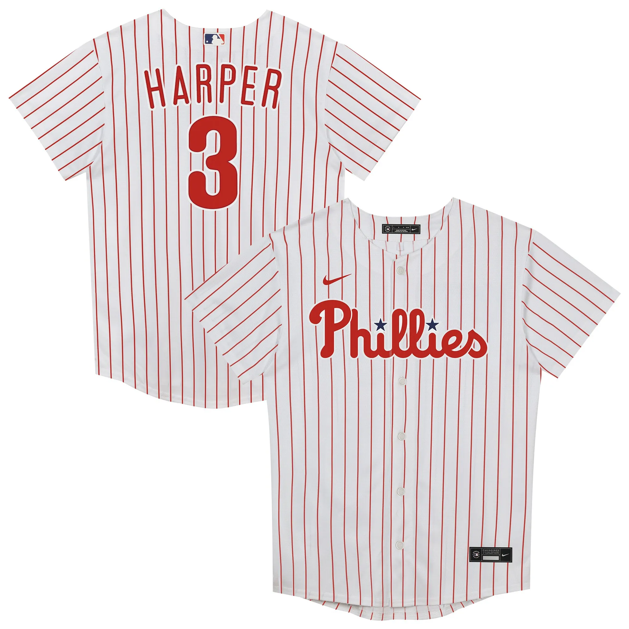 Bryce Harper Philadelphia Phillies Nike Preschool Home Replica Player Jersey - White