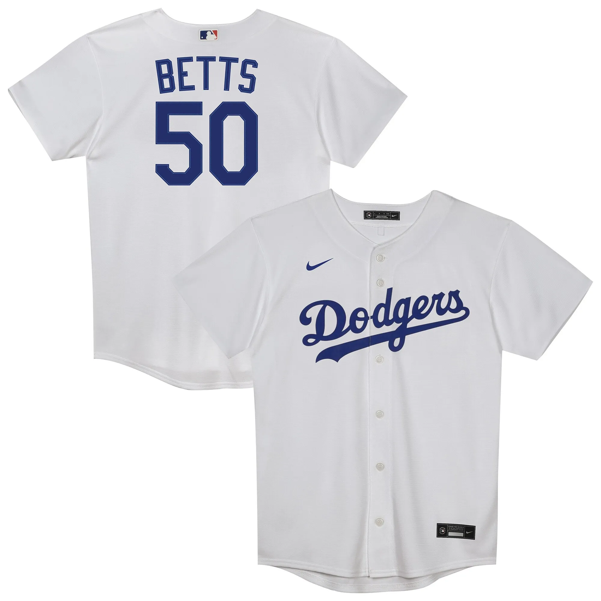 Mookie Betts Los Angeles Dodgers Nike Preschool Home Replica Player Jersey - White
