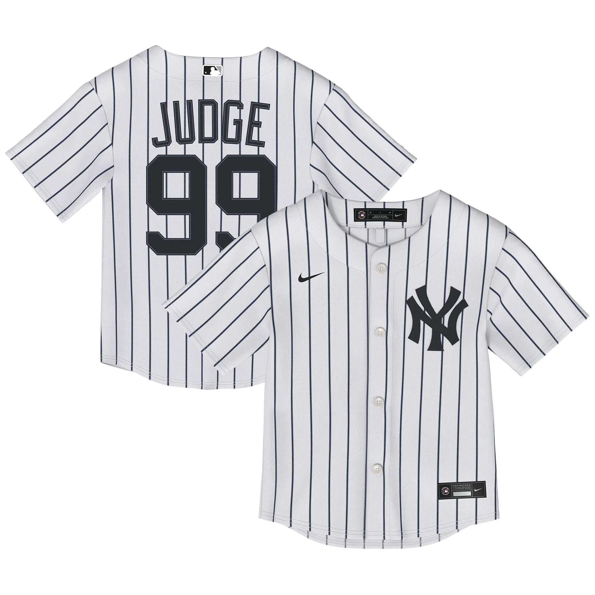 Aaron Judge New York Yankees Nike Toddler Home Replica Player Jersey - White