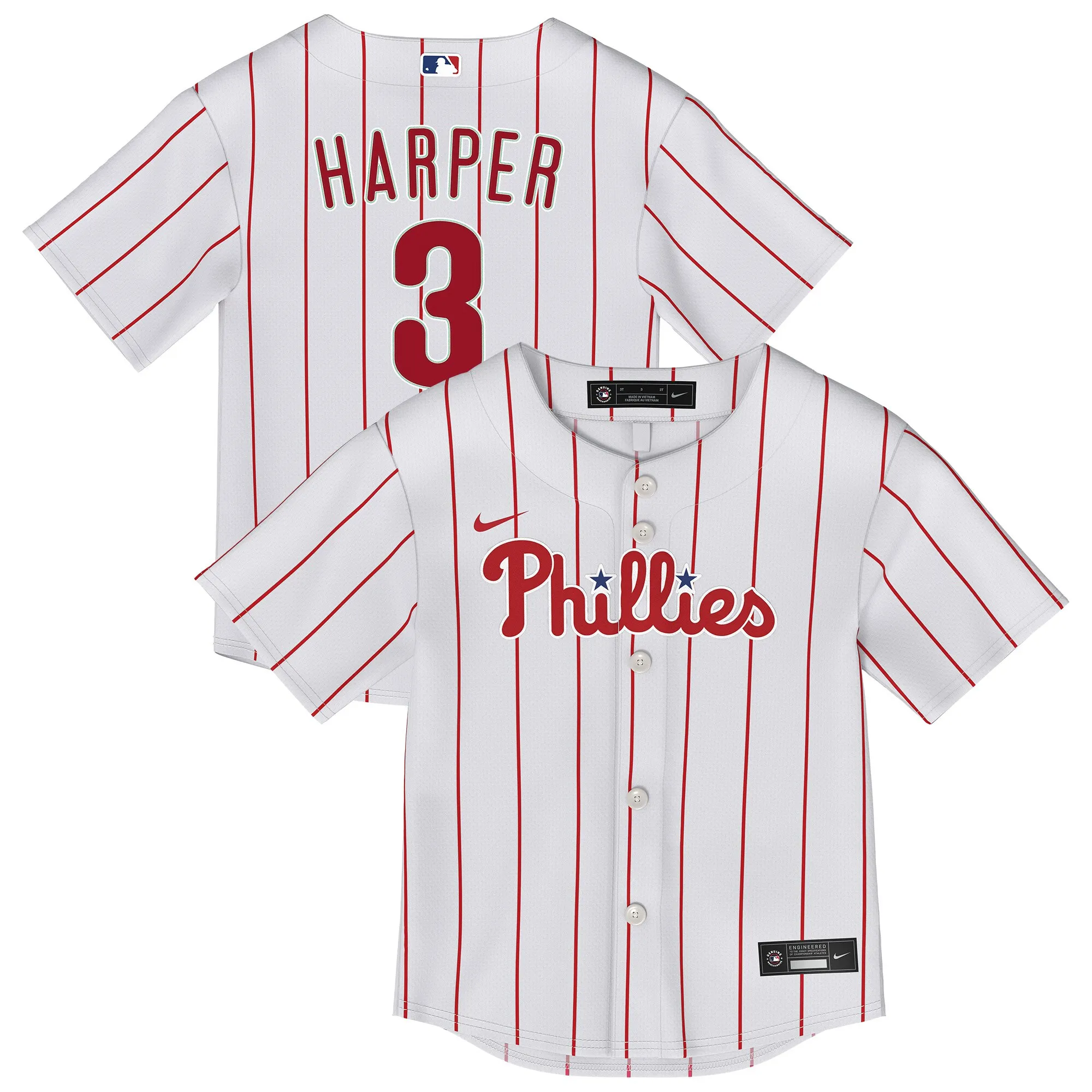 Bryce Harper Philadelphia Phillies Nike Toddler Home Replica Player Jersey - White