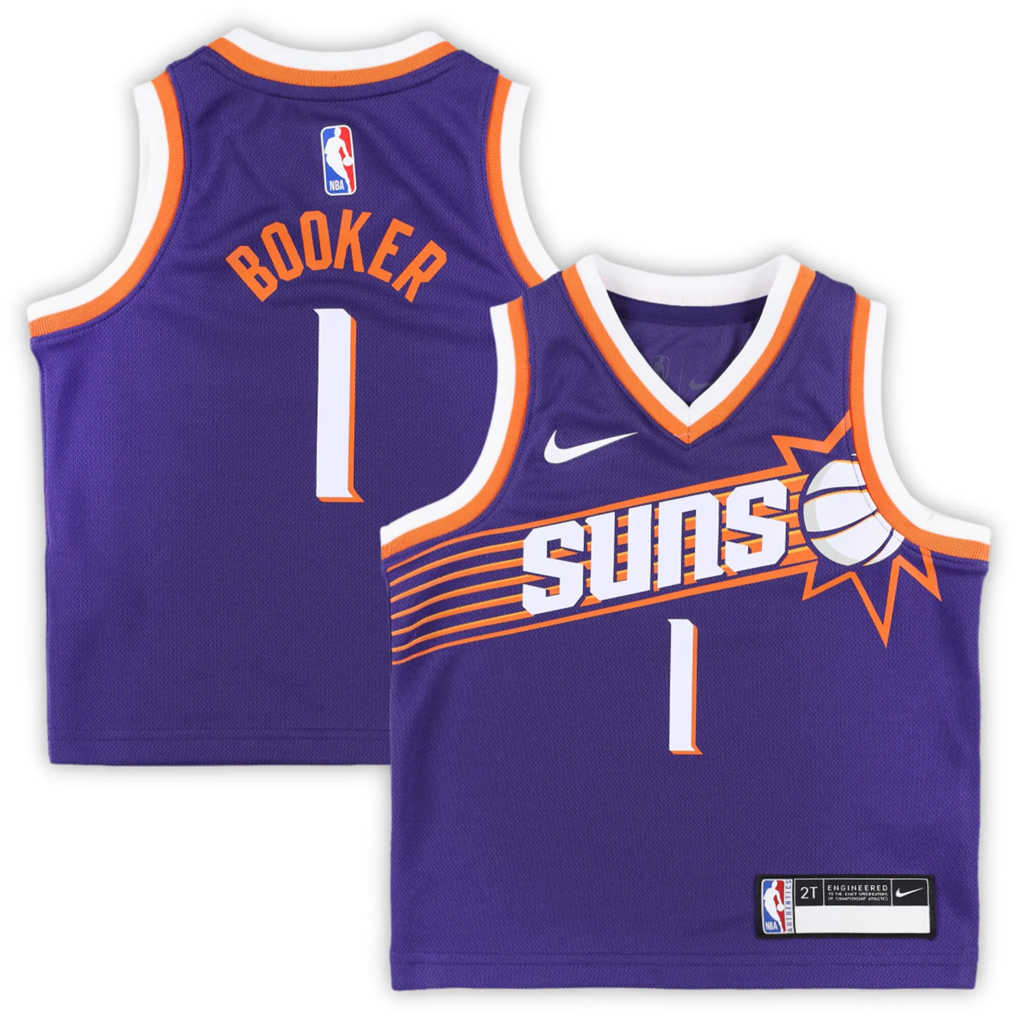 Devin Booker Phoenix Suns Nike Toddler Swingman Player Jersey - Icon Edition - Purple