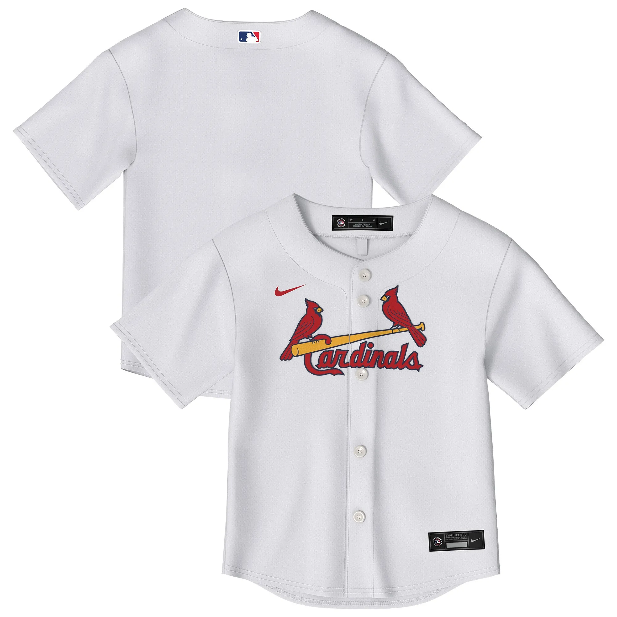 St. Louis Cardinals Toddler Home Replica Jersey - White