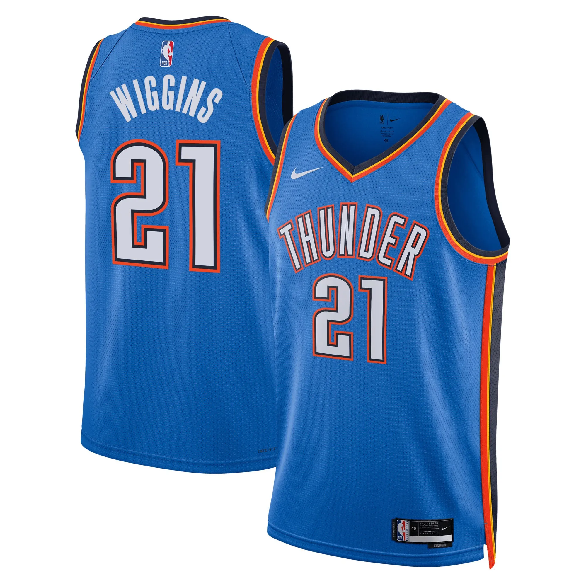 Aaron Wiggins Oklahoma City Thunder Nike Unisex Swingman Jersey - Icon Edition - Blue