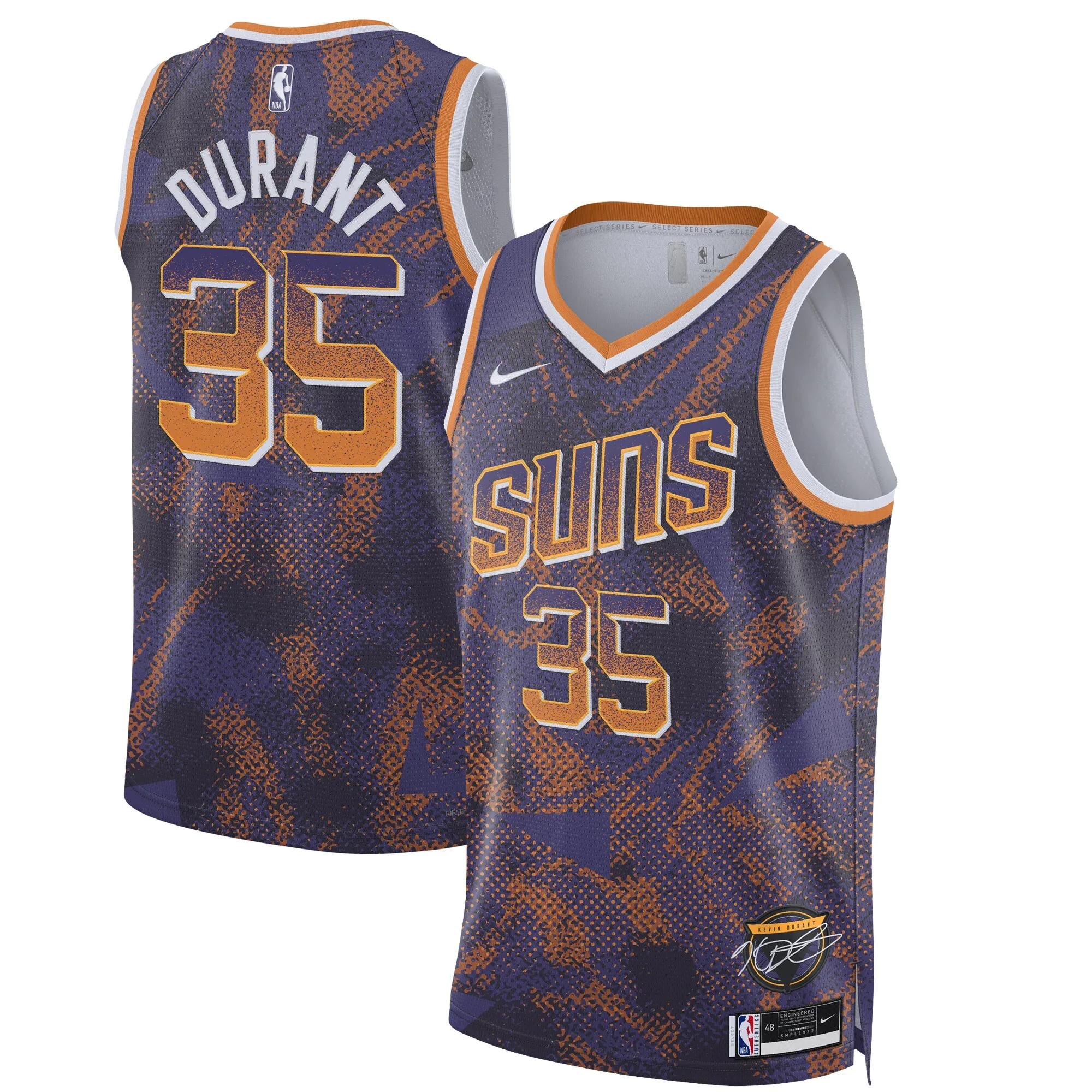 Kevin Durant Phoenix Suns Nike Unisex 2025 Select Series Swingman Player Jersey - Purple