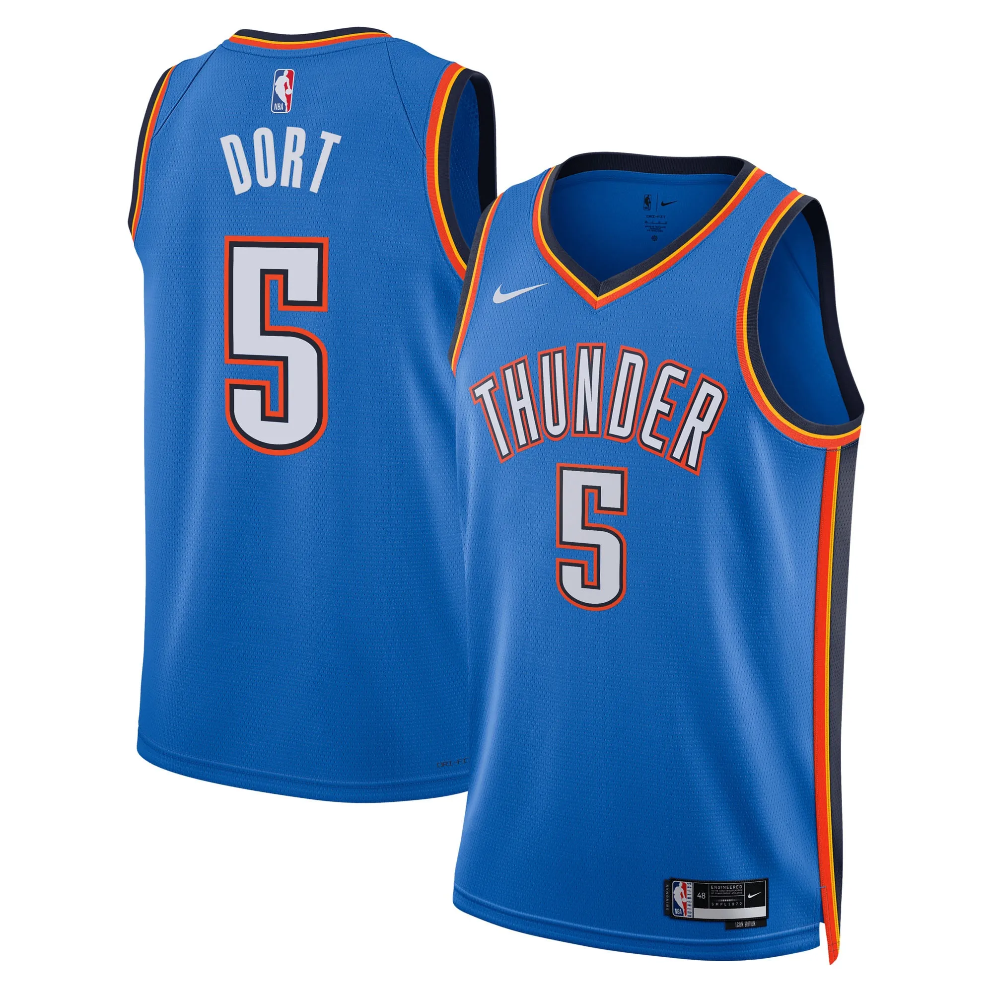 Luguentz Dort Oklahoma City Thunder Nike Unisex Swingman Jersey - Icon Edition - Blue