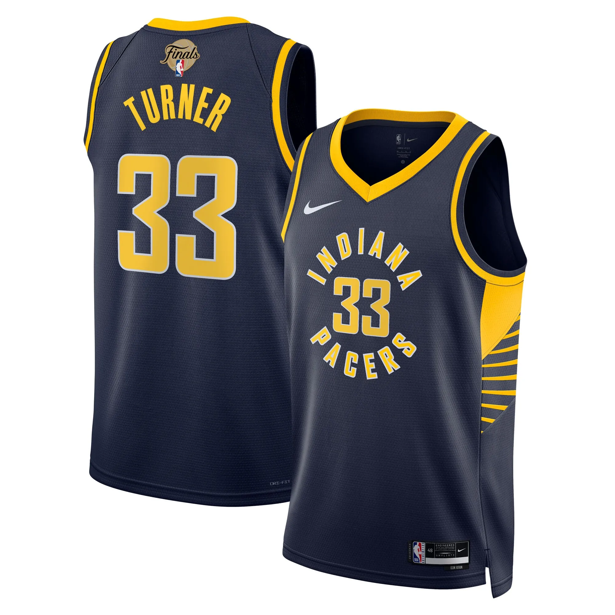 Myles Turner Indiana Pacers Nike Unisex 2025 NBA Finals Swingman Jersey - Icon Edition - Navy